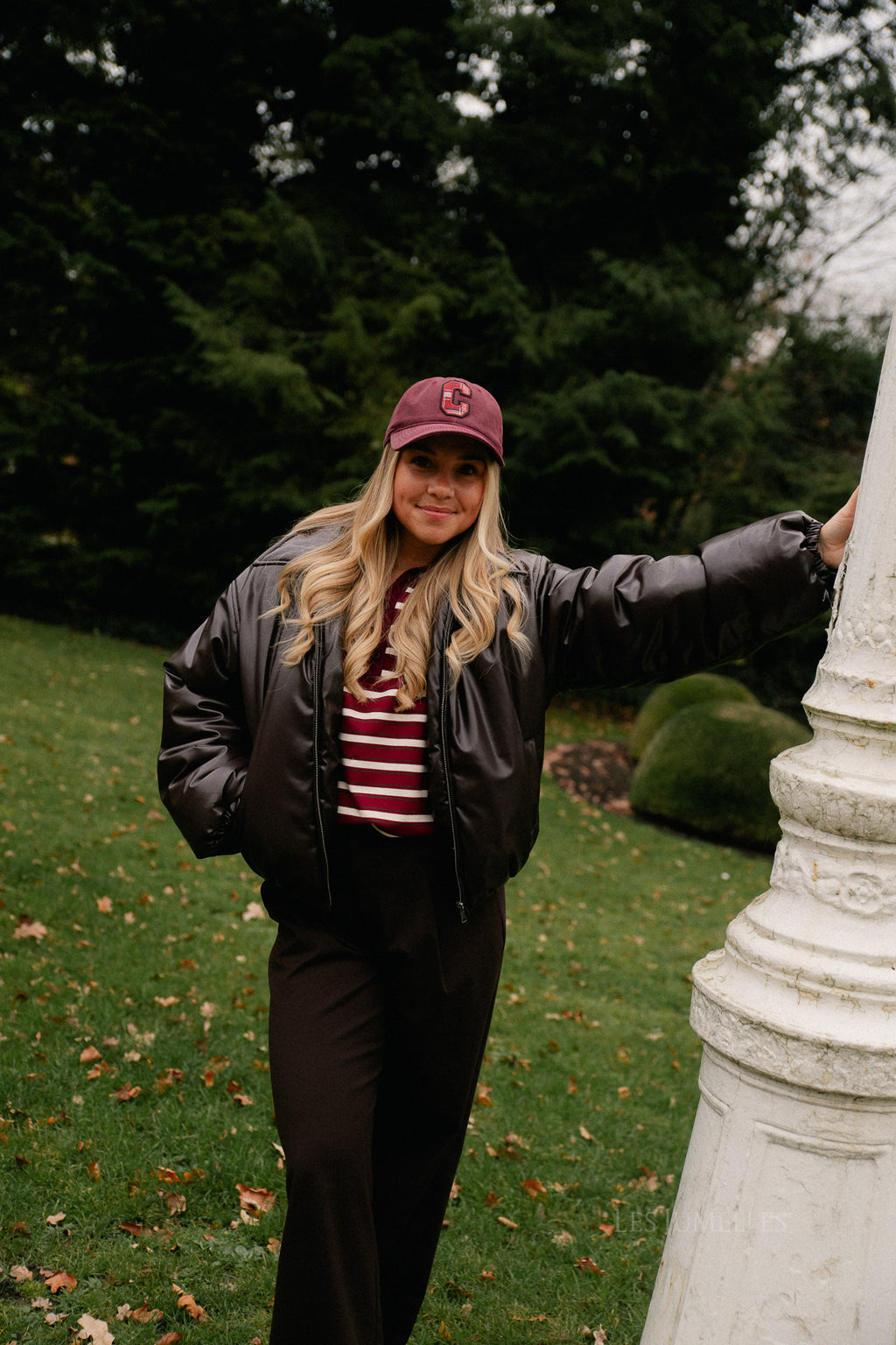 OBJCleo LS short jacket seal brown