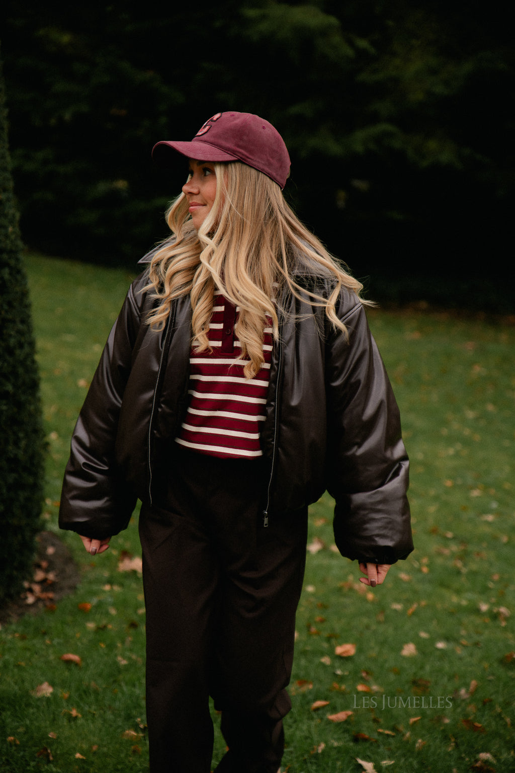 OBJCleo LS short jacket seal brown