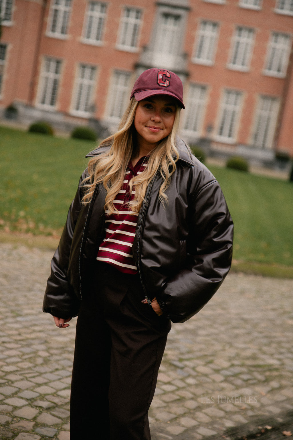 OBJCleo LS short jacket seal brown