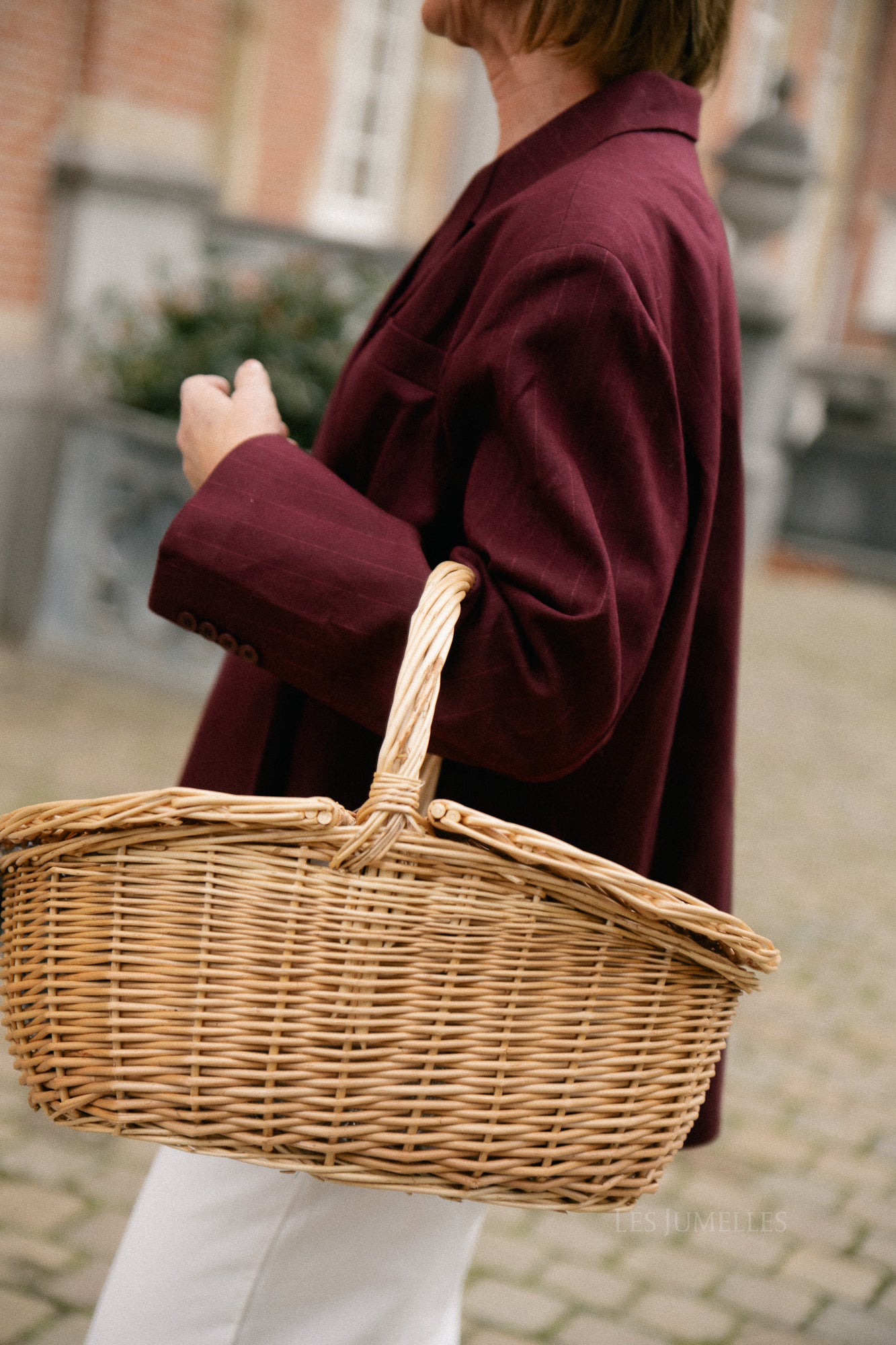 Chloe gestreepte blazer bordeaux