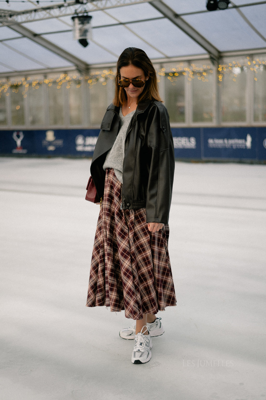 Aubrey leren look jas zwart