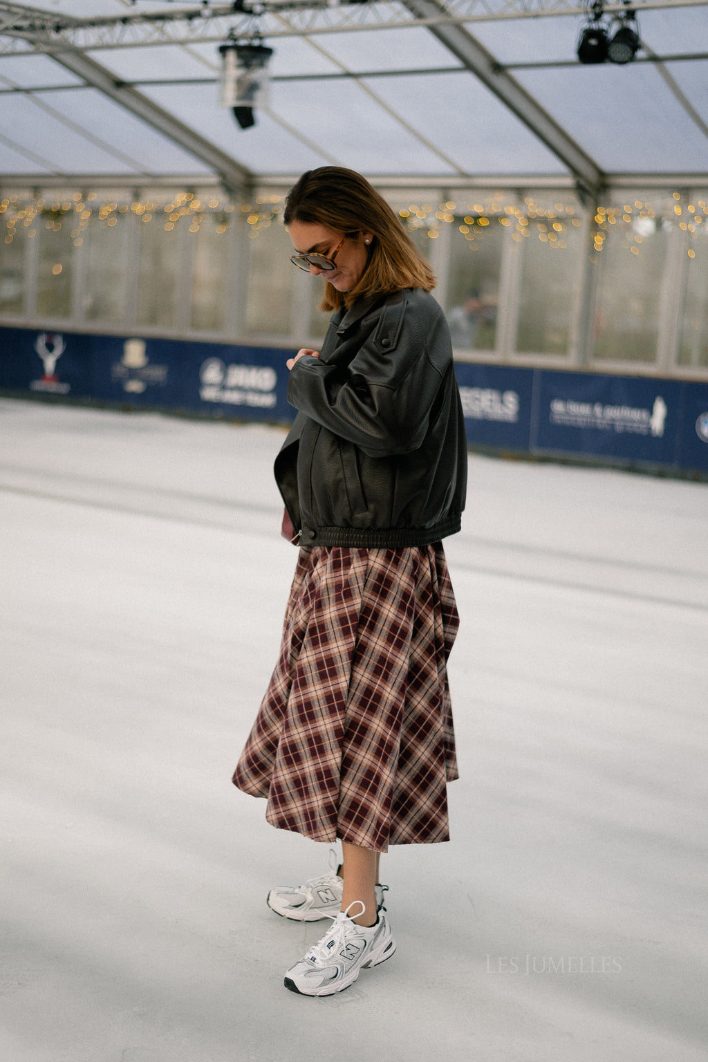 Aubrey leren look jas zwart