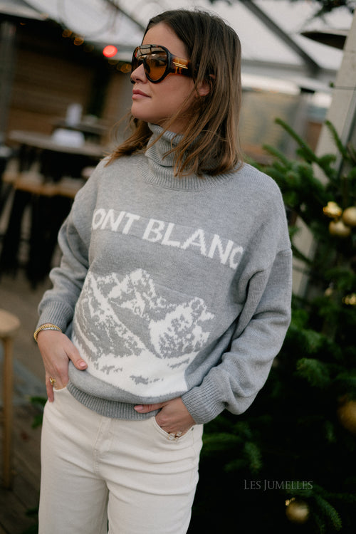 Mont Blanc Strickpullover Grau