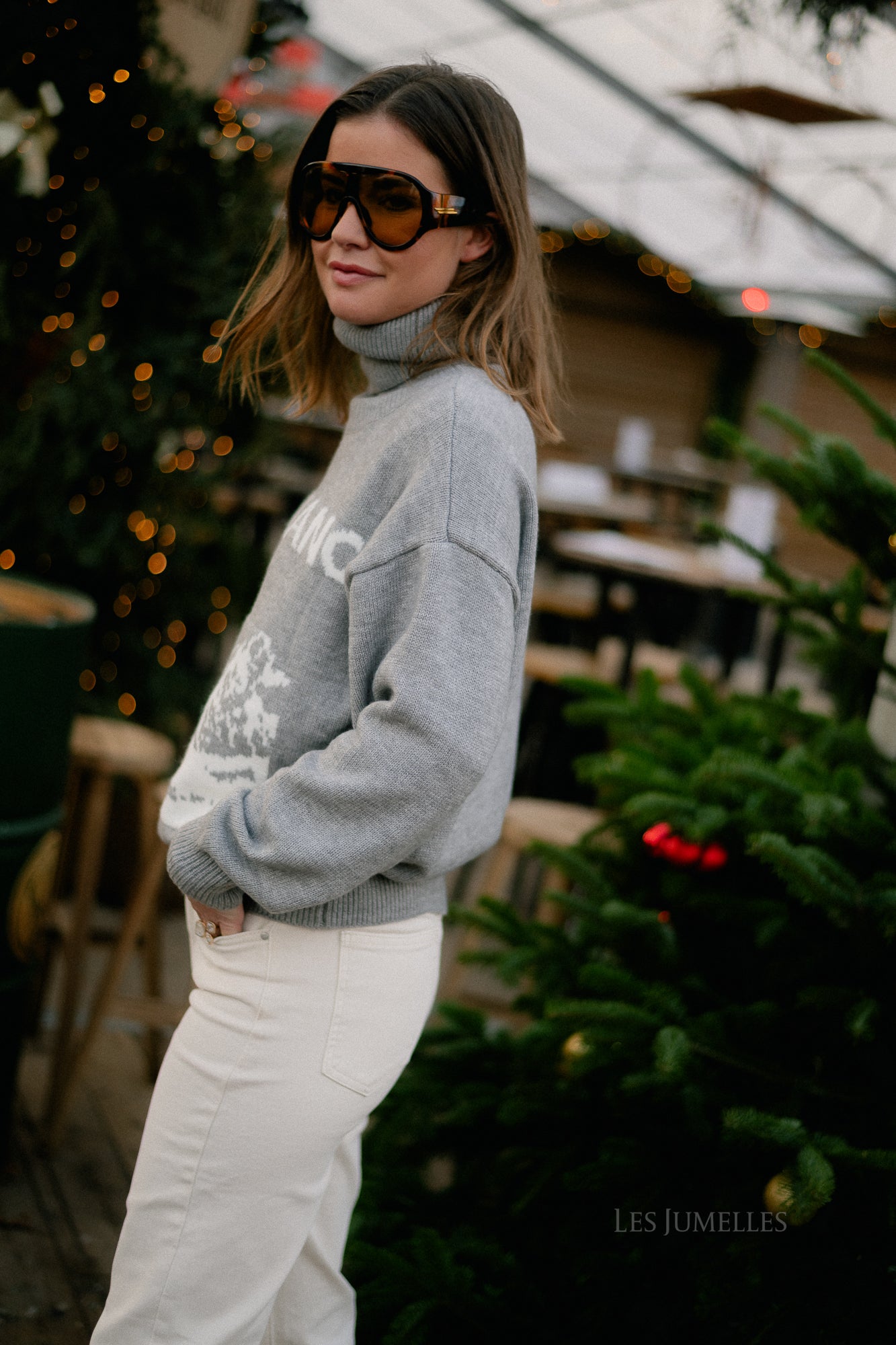 Mont Blanc knitted jumper grey