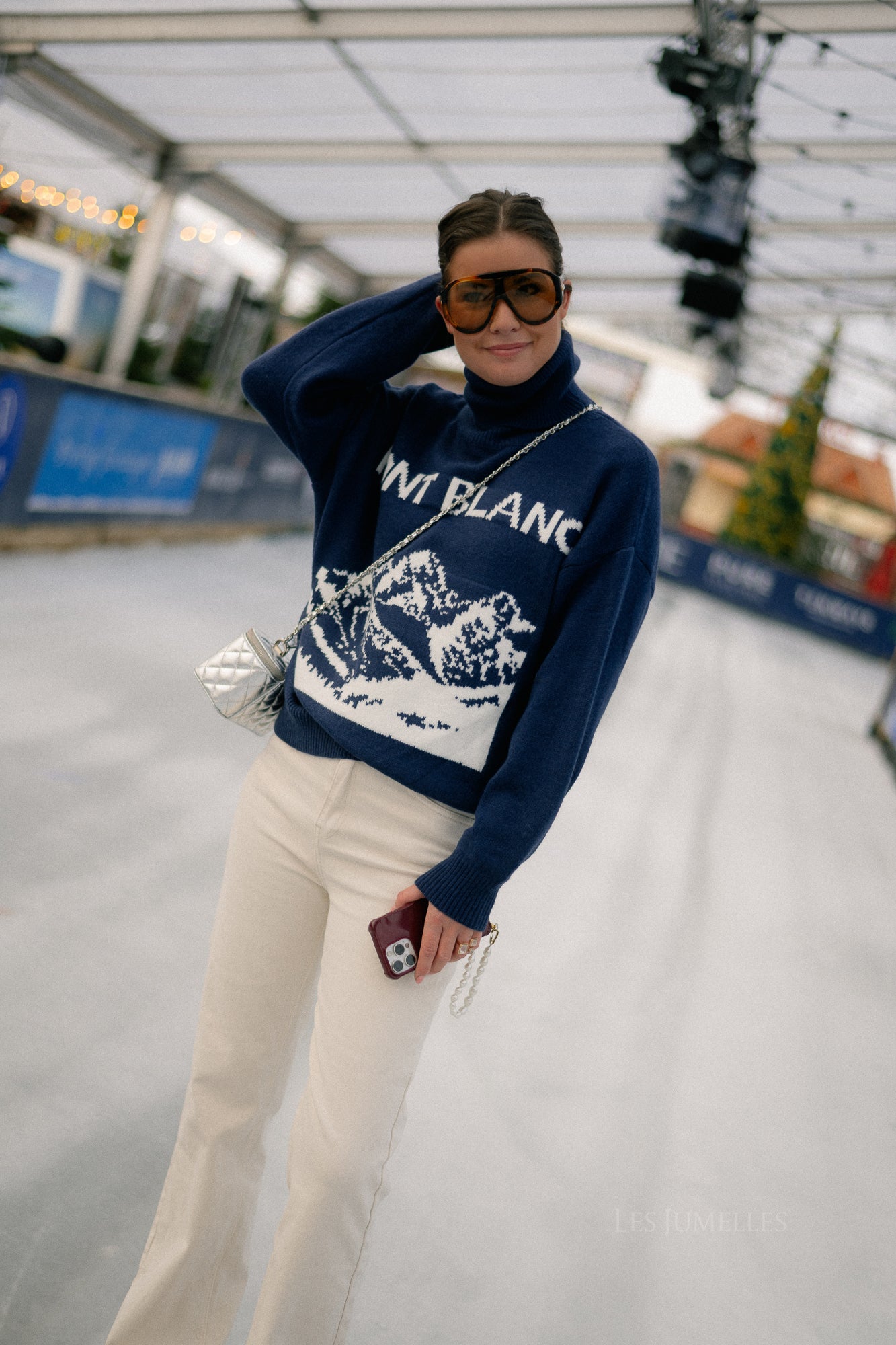 Mont Blanc gebreide trui blauw