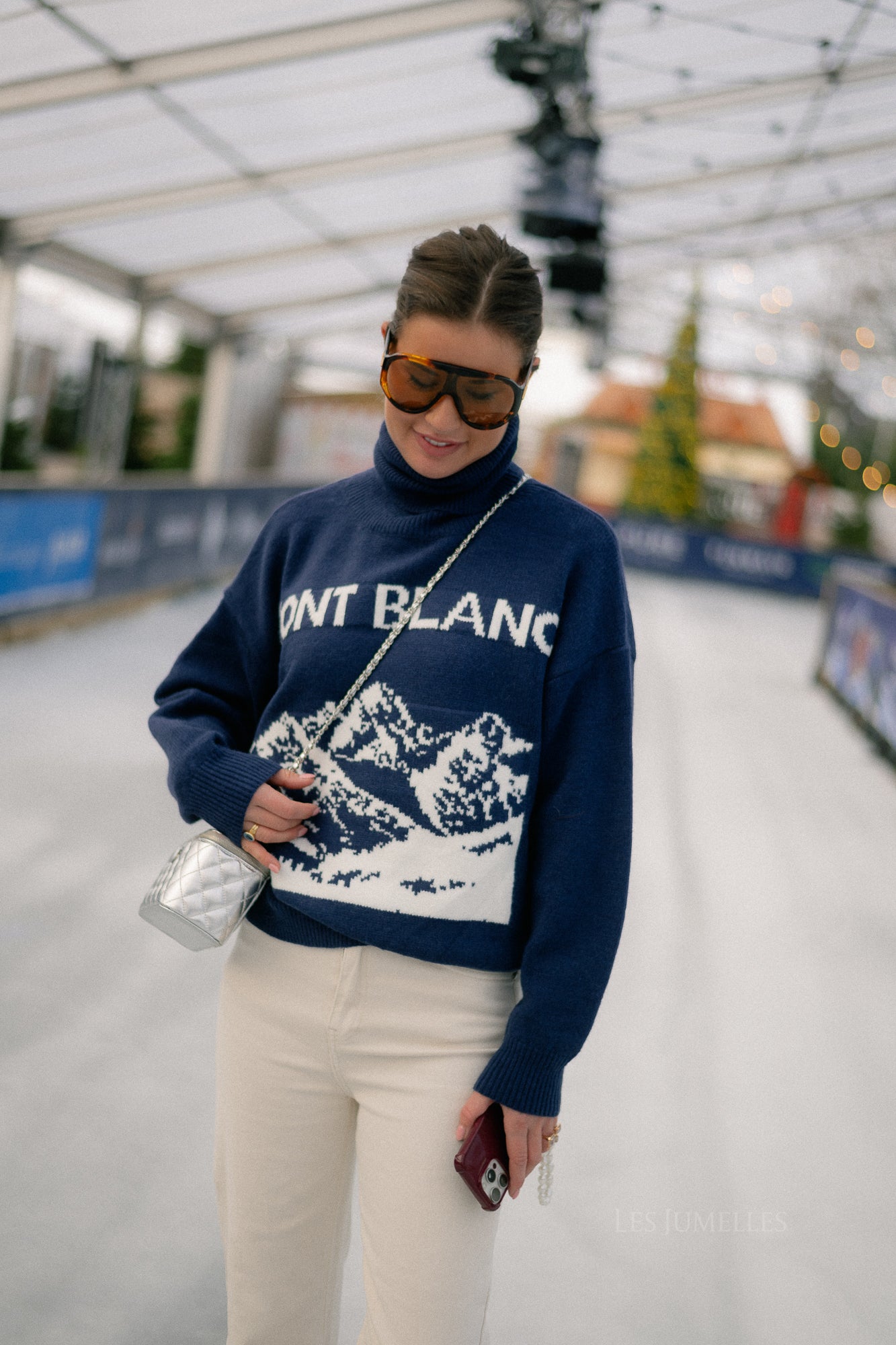 Mont Blanc gebreide trui blauw