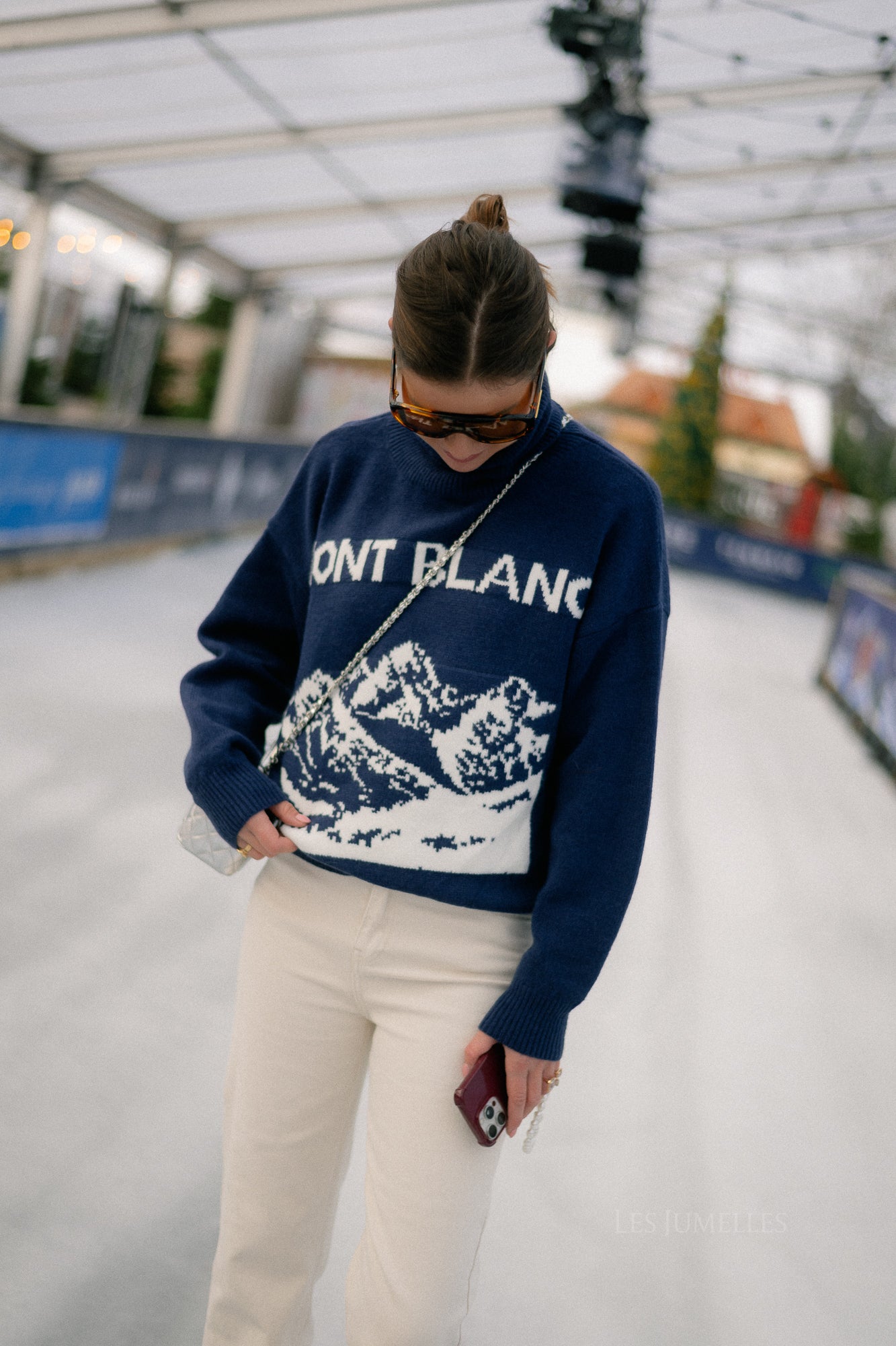 Mont Blanc gebreide trui blauw