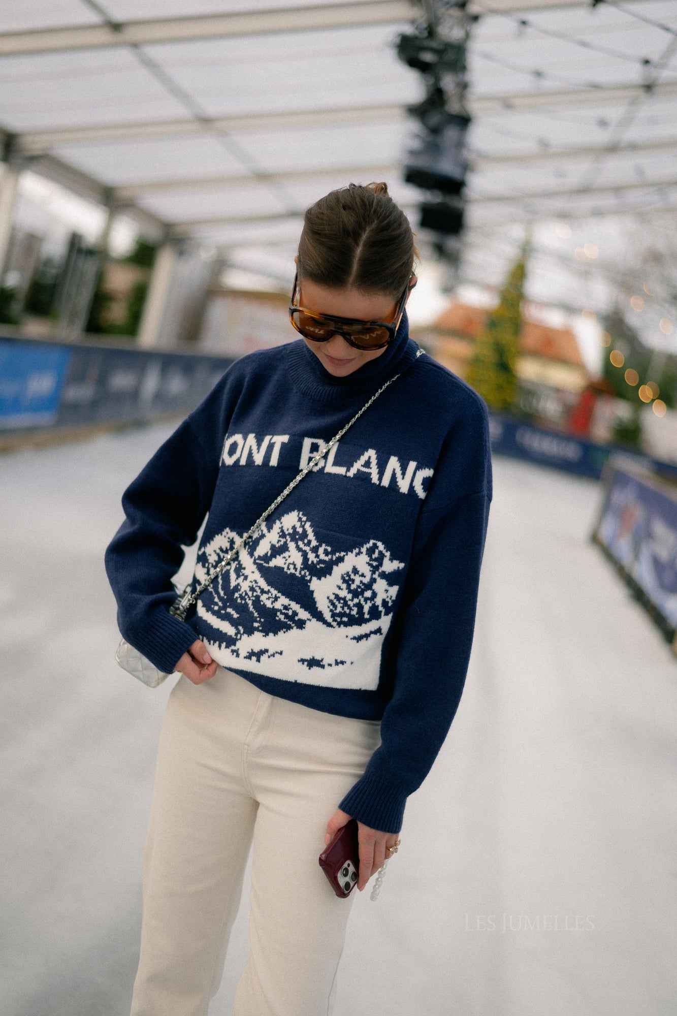 Mont Blanc gebreide trui blauw