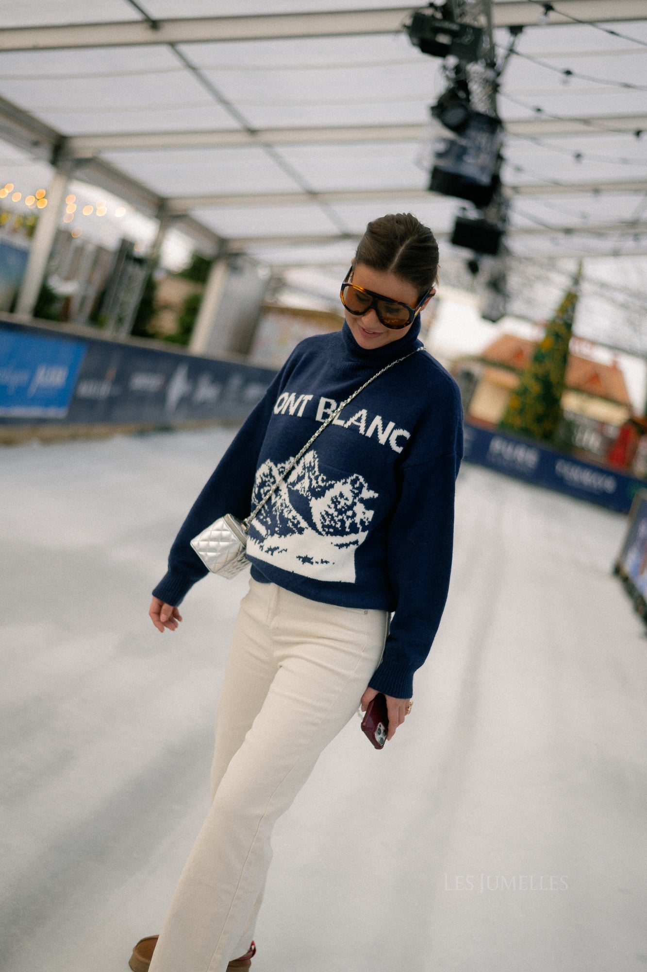 Mont Blanc gebreide trui blauw