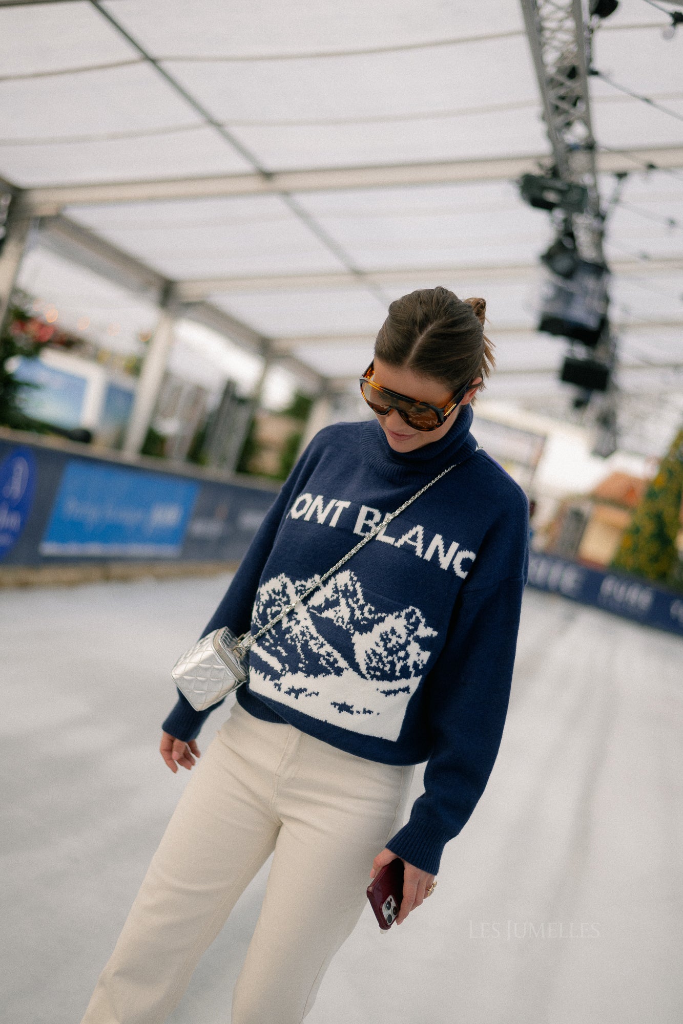 Mont Blanc gebreide trui blauw