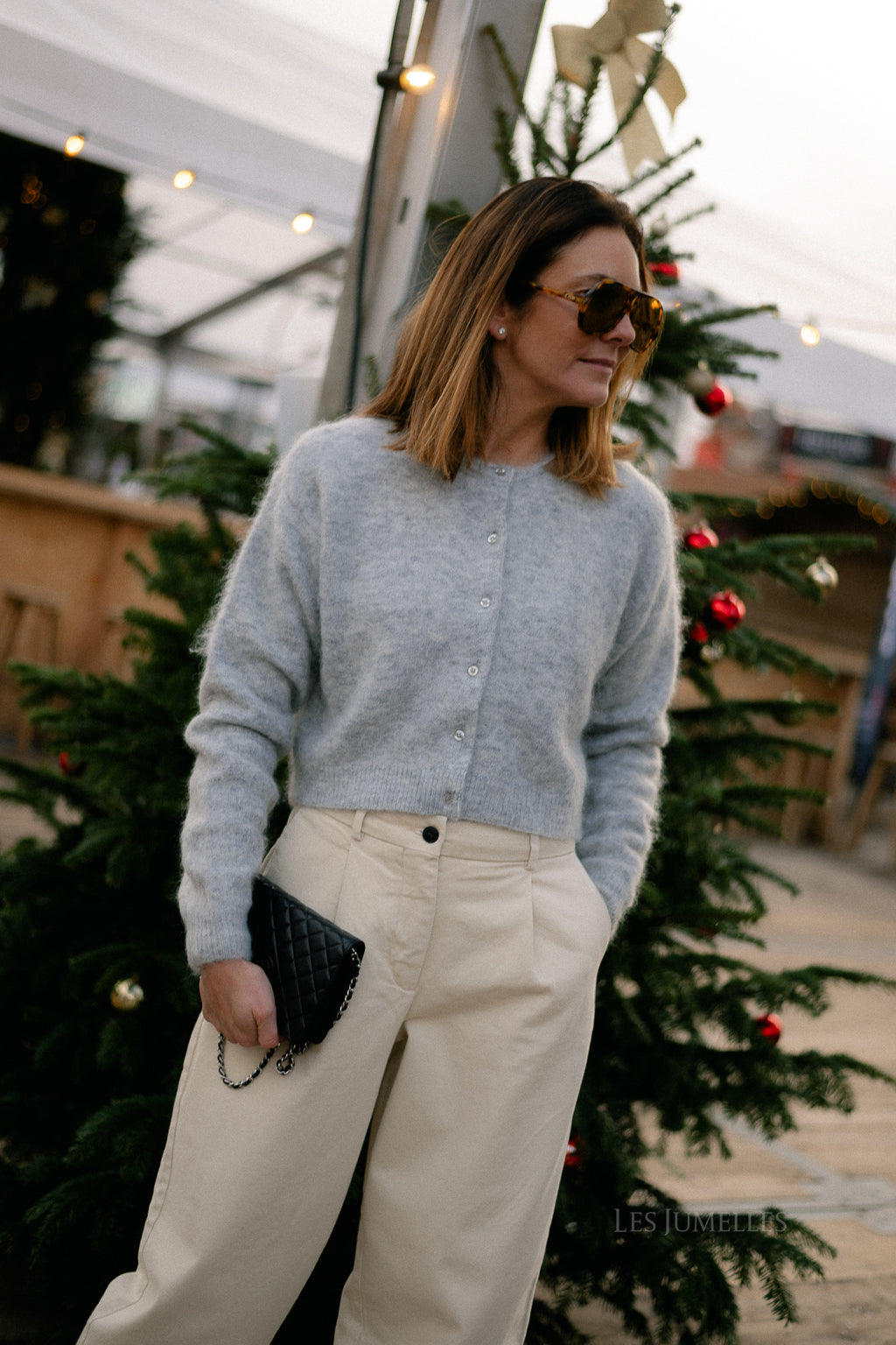 GZDebbie cardigan light grey melange