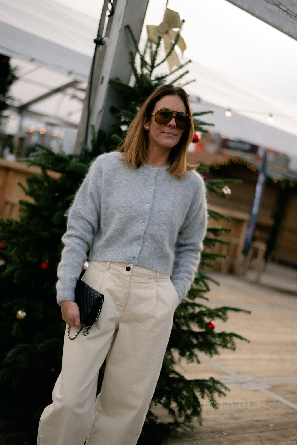 GZDebbie cardigan light grey melange