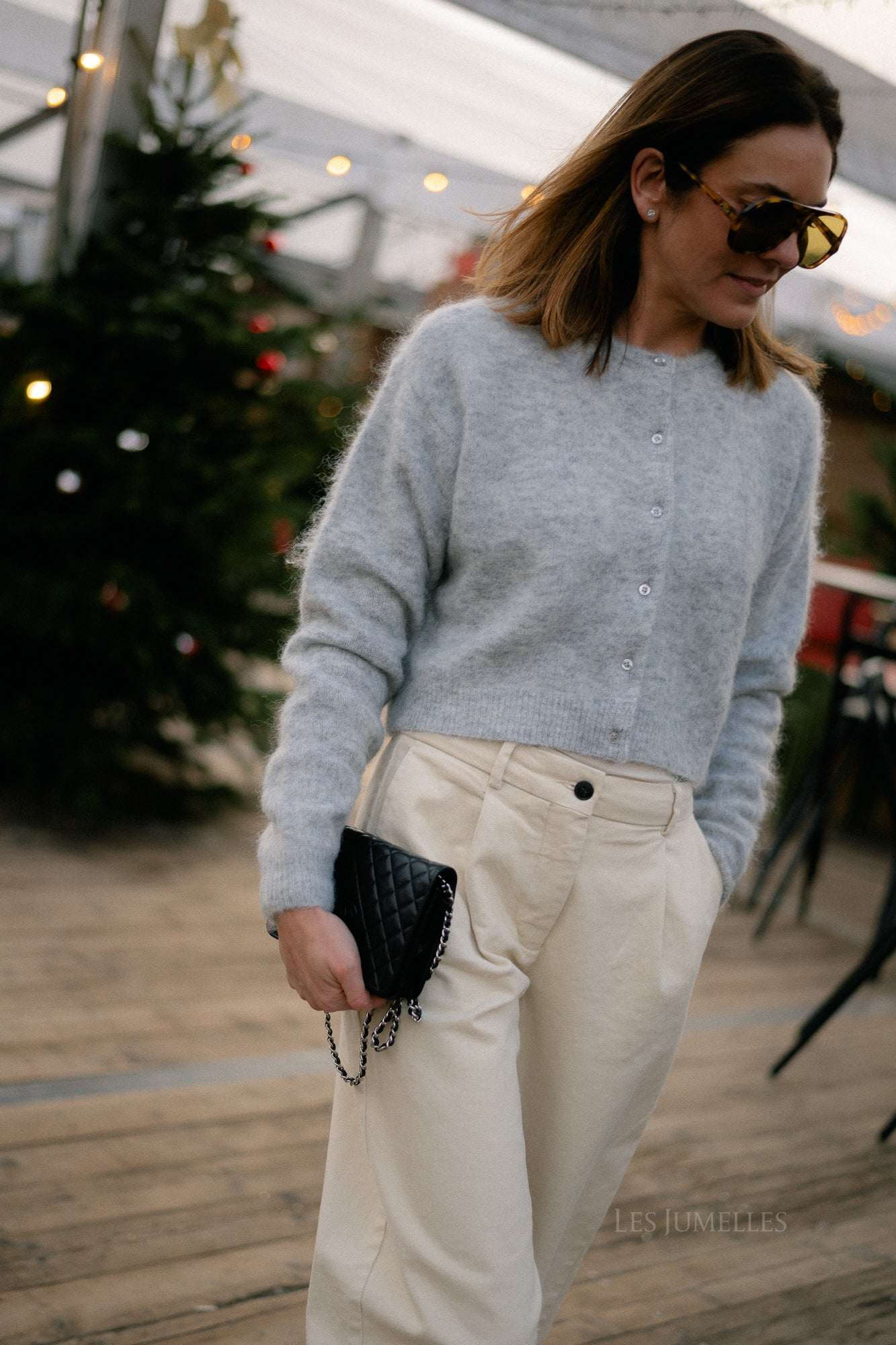 GZDebbie cardigan light grey melange