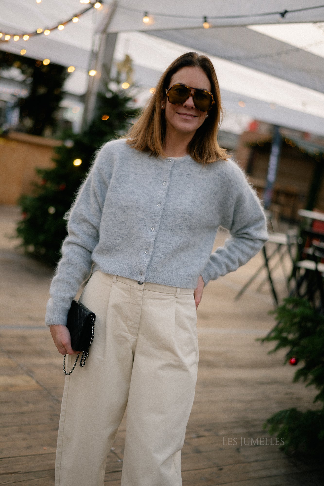 GZDebbie cardigan light grey melange