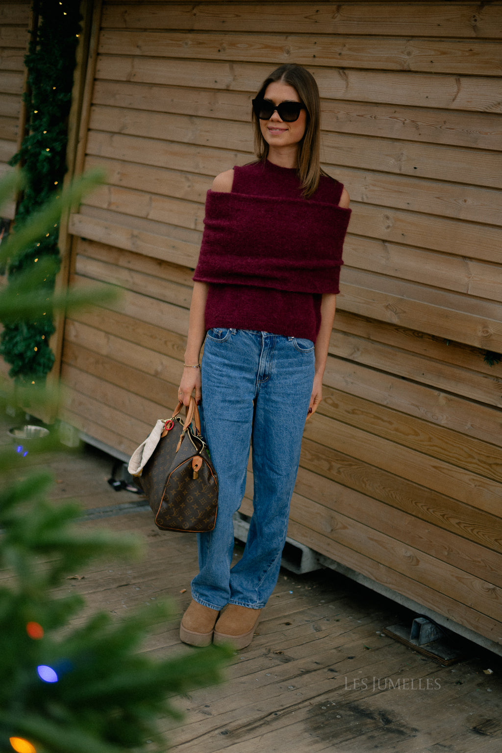 Louelle jumper burgundy