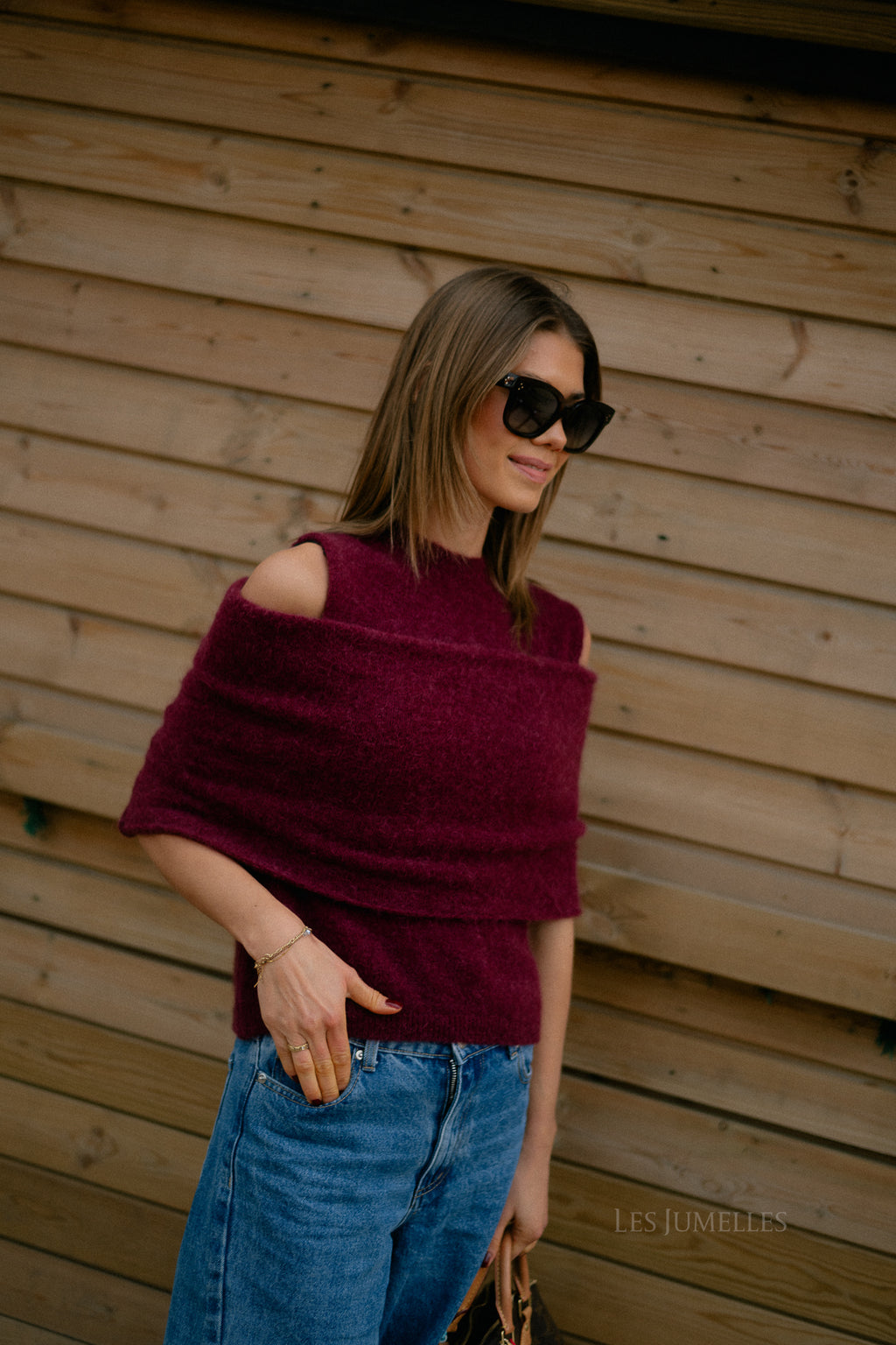 Louelle jumper burgundy