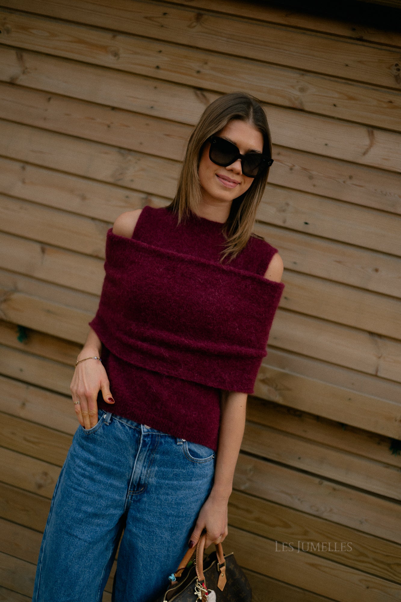 Louelle jumper burgundy