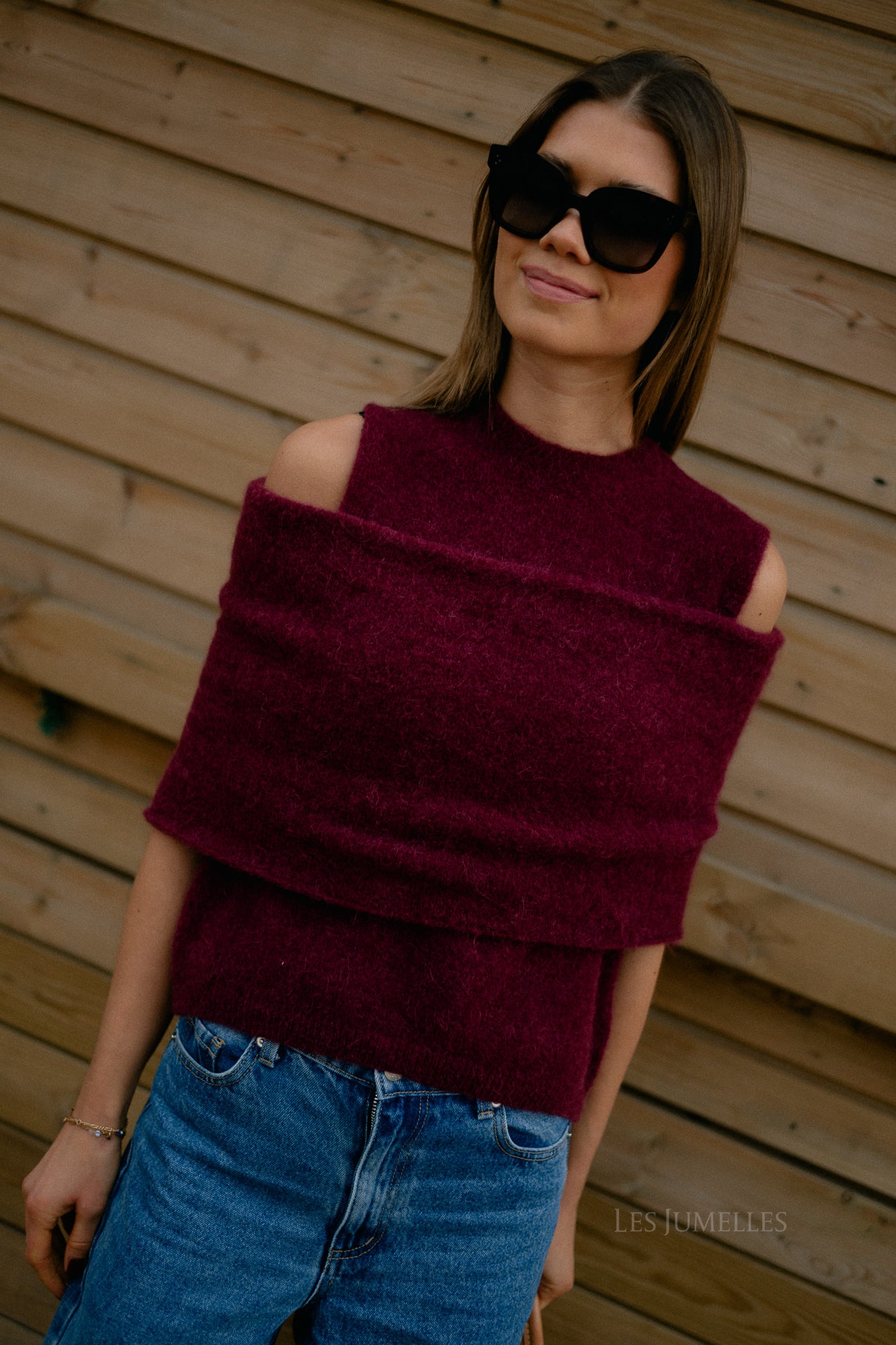 Louelle jumper burgundy