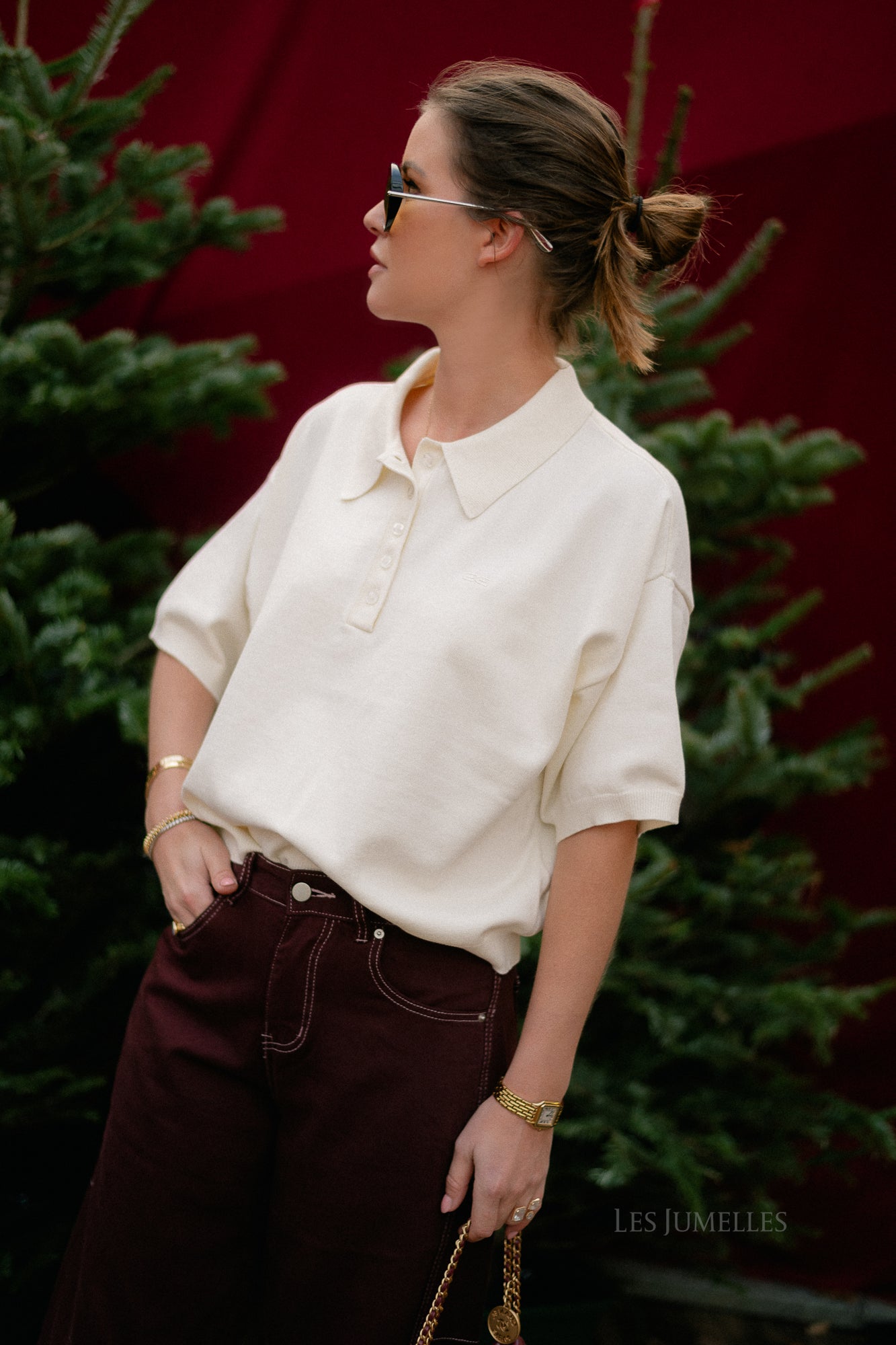 GZTalla SS polo pullover egret