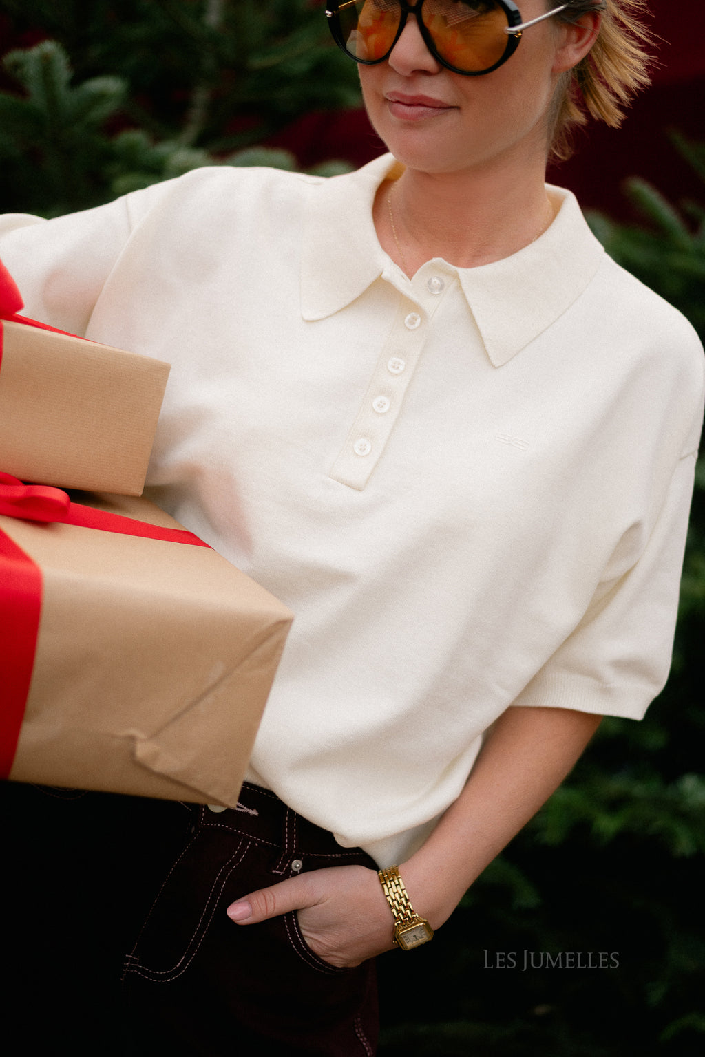 GZTalla SS polo pullover egret