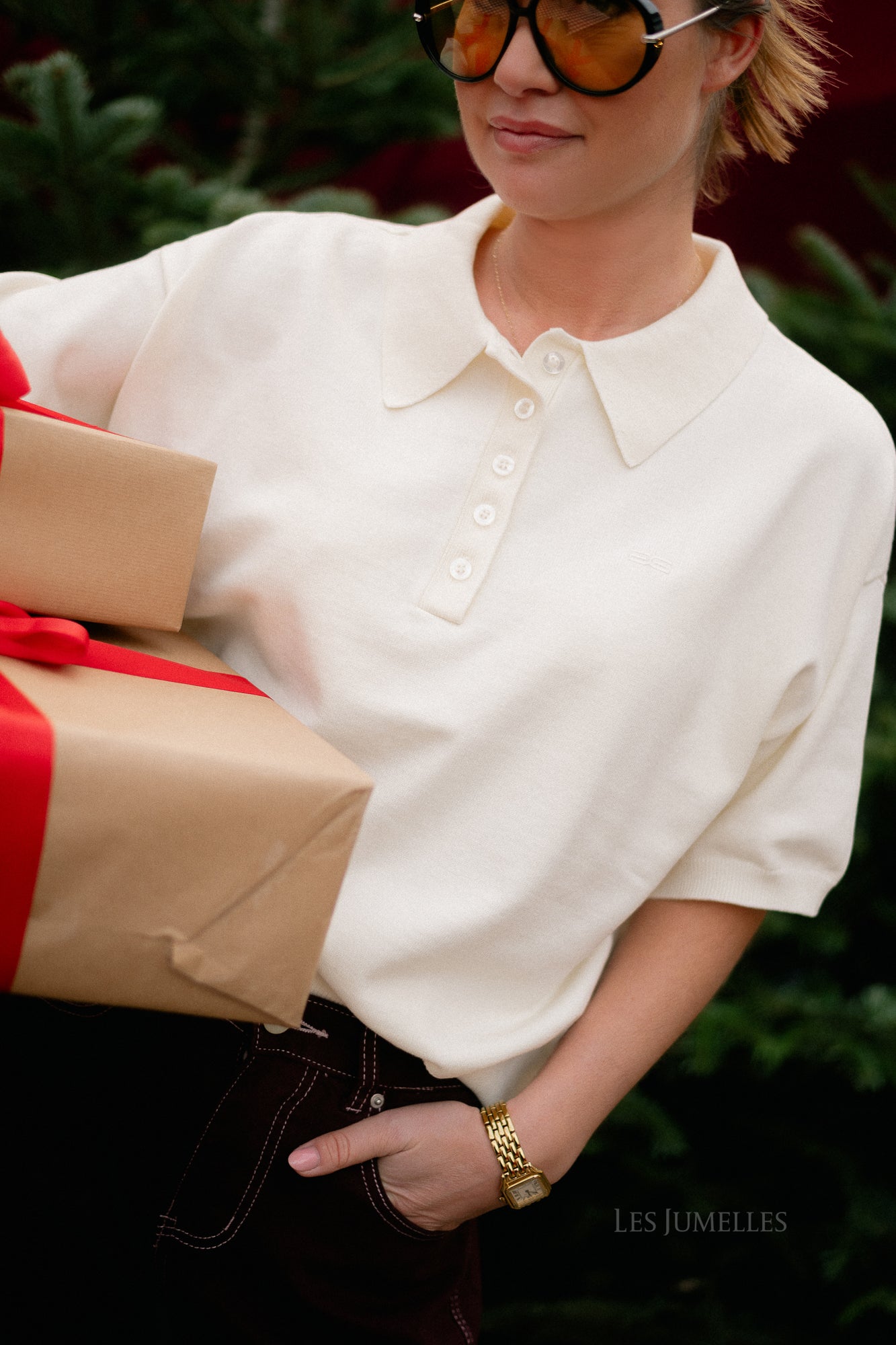 GZTalla SS polo pullover egret