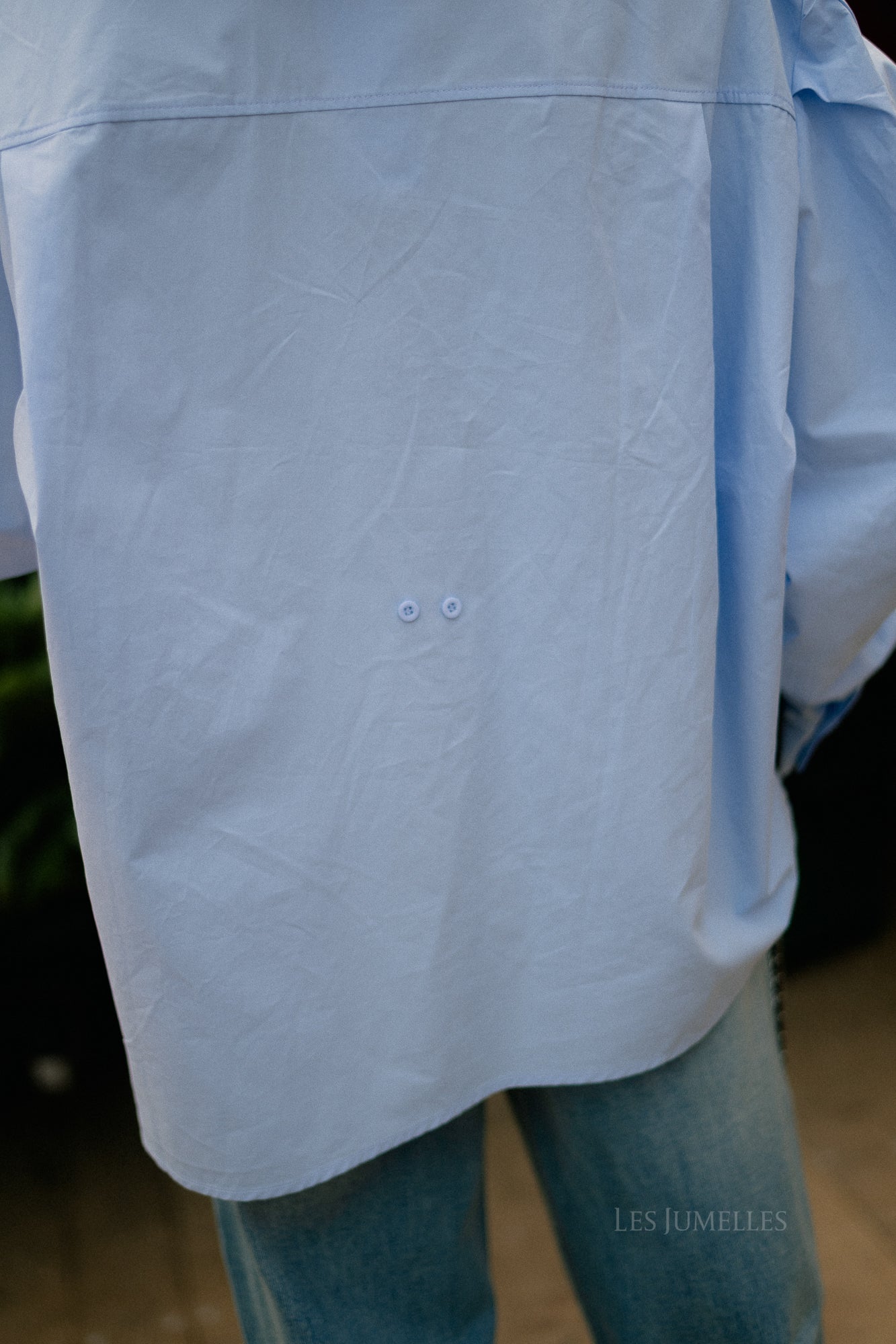 Nathalie oversized shirt light blue