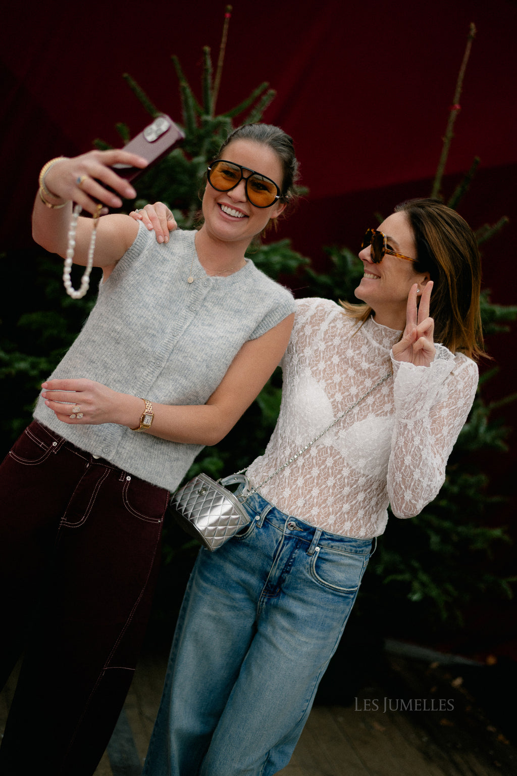 SLFLulu SL button O-neck vest light grey melange