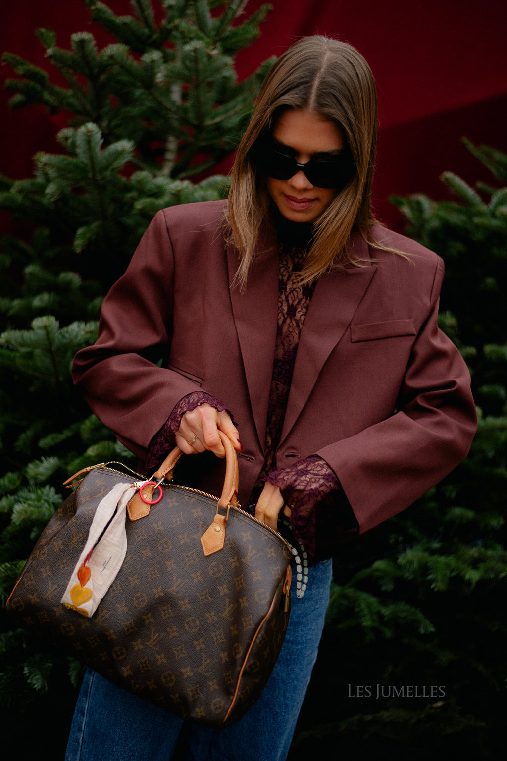 Blazer court bordeaux Donna