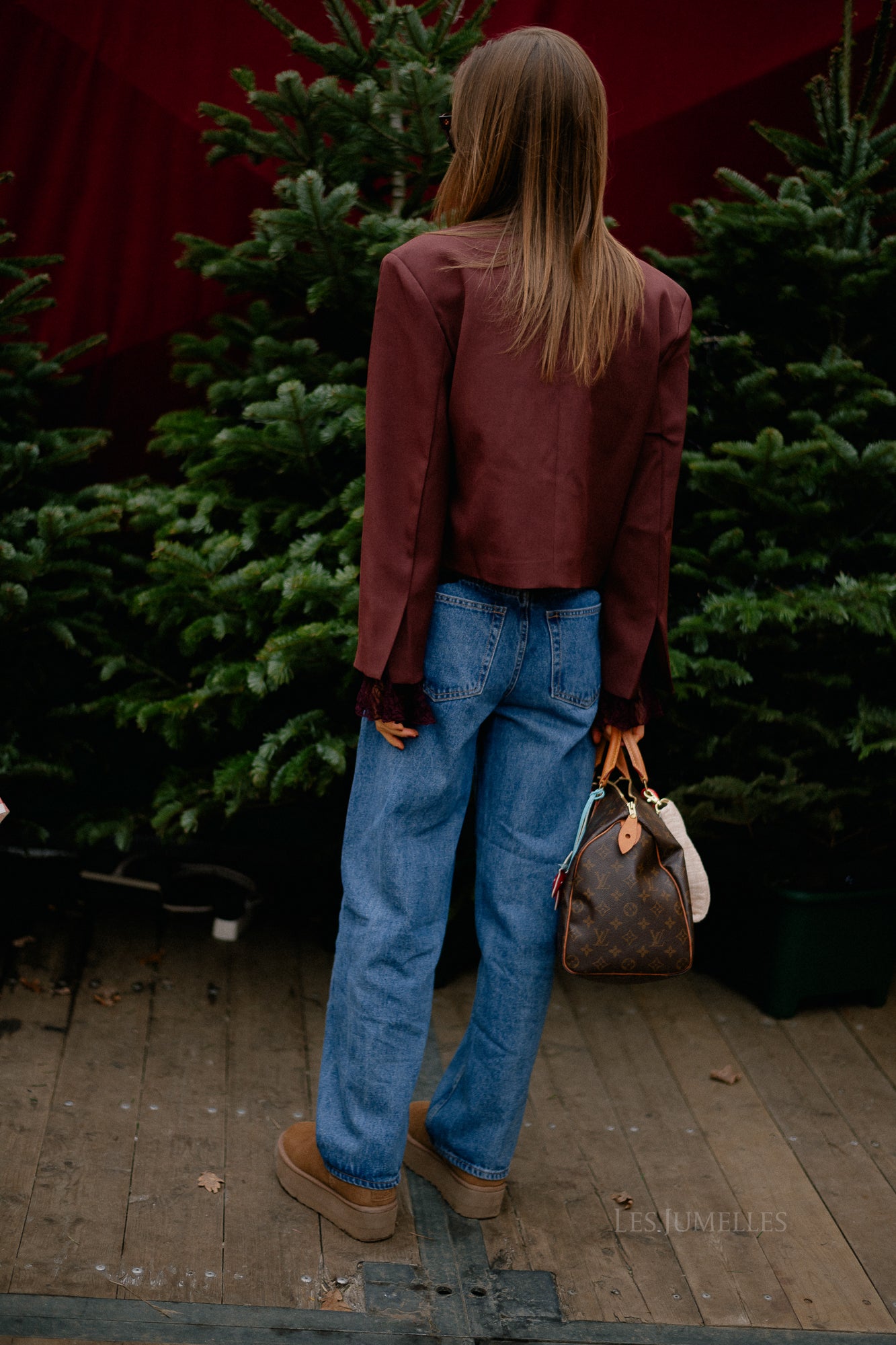 Blazer court bordeaux Donna