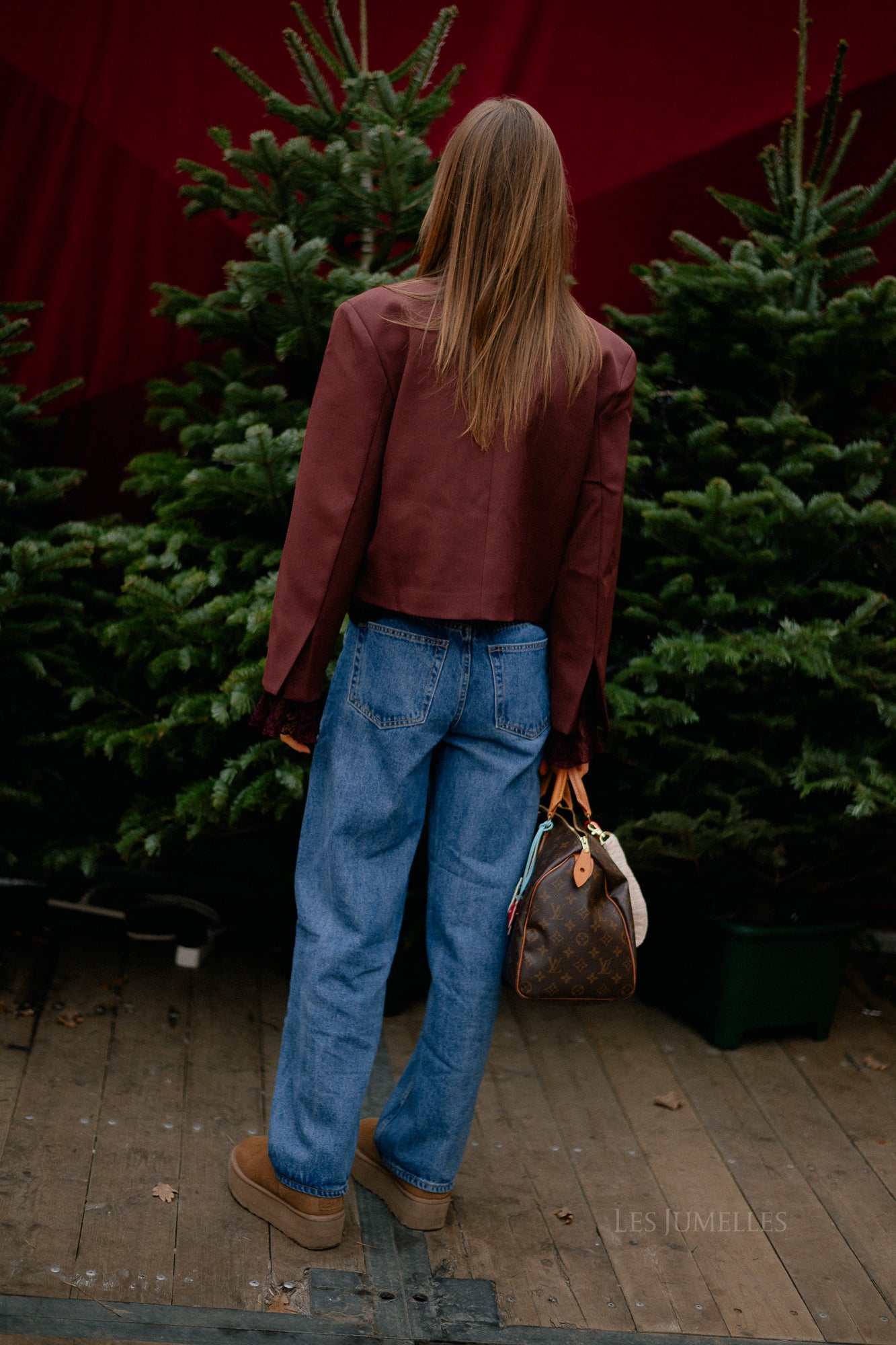 Blazer court bordeaux Donna