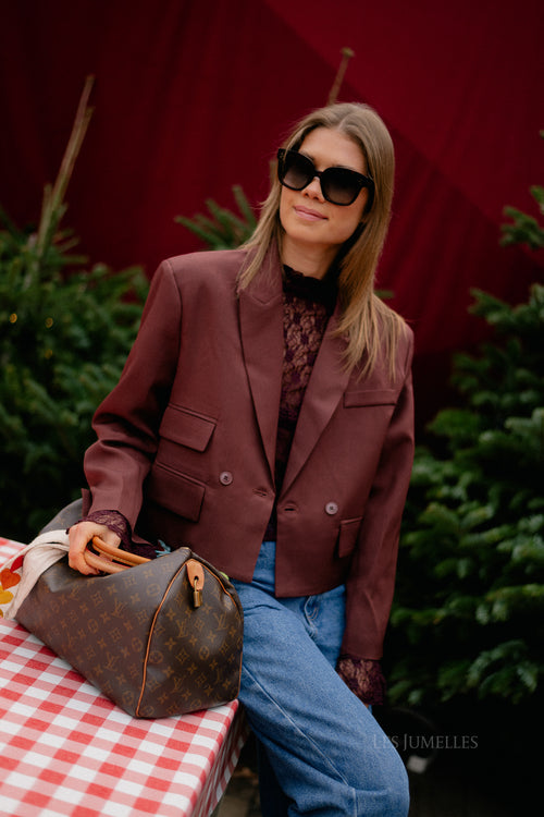 Blazer court bordeaux Donna