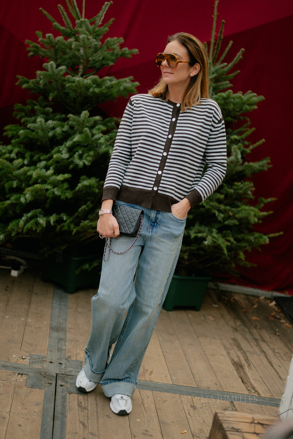 GZSara HW Wide Jeans in Washed Blue