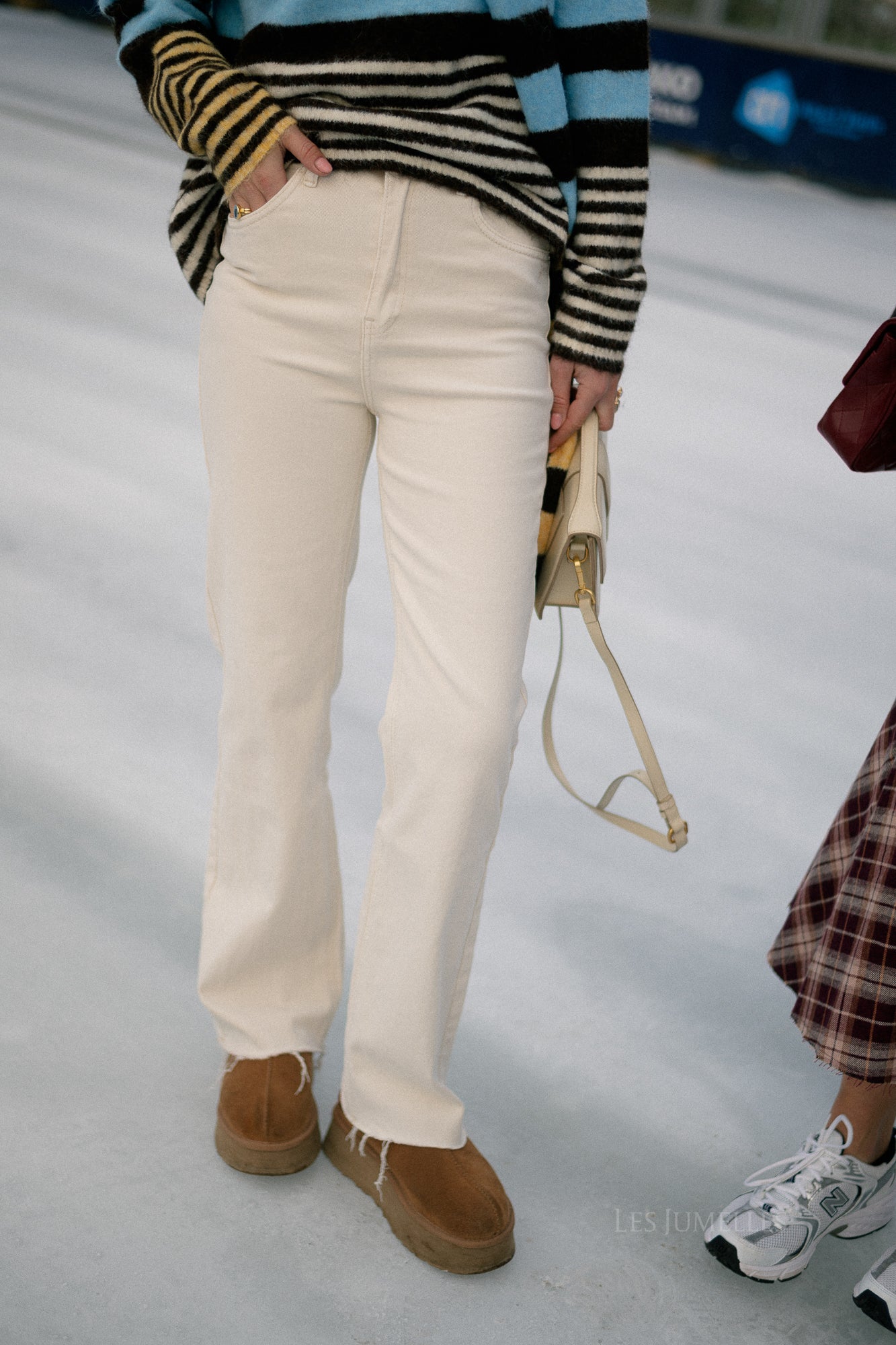 Felicity denim broek ecru