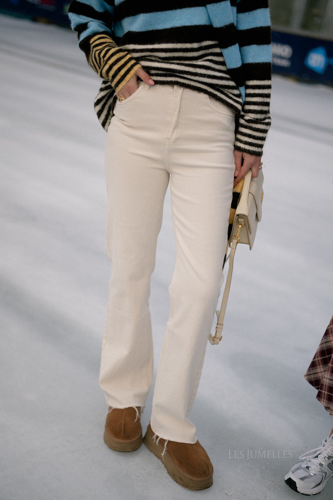 Felicity denim broek ecru