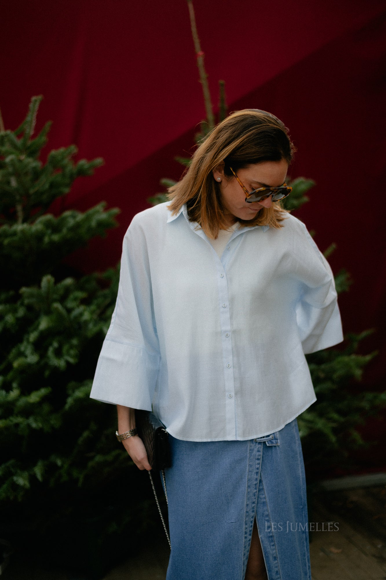 VIAspyn 3/4 loose shirt nantucket breeze