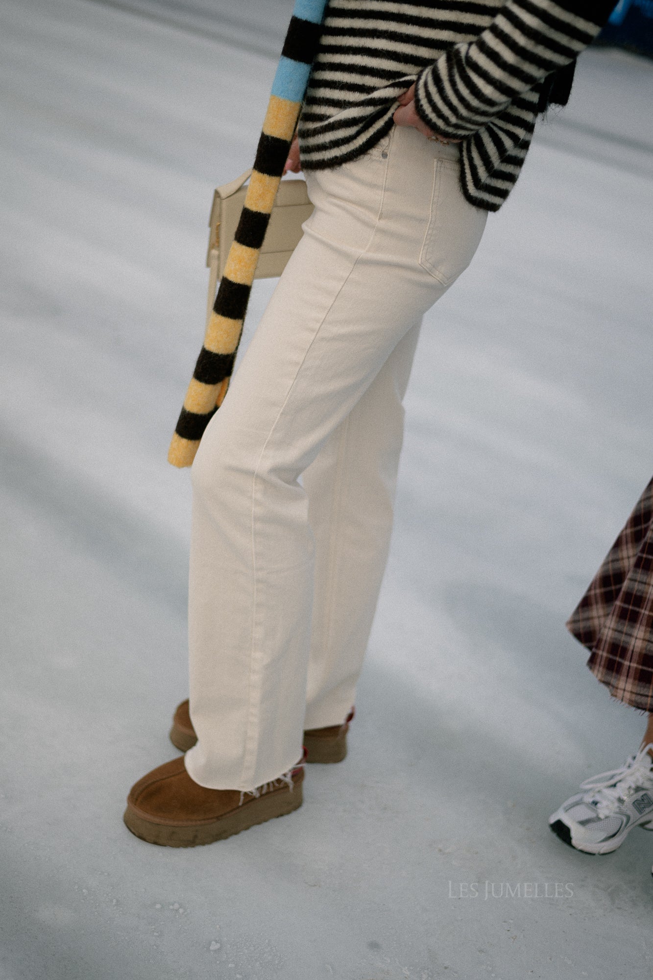 Felicity denim broek ecru