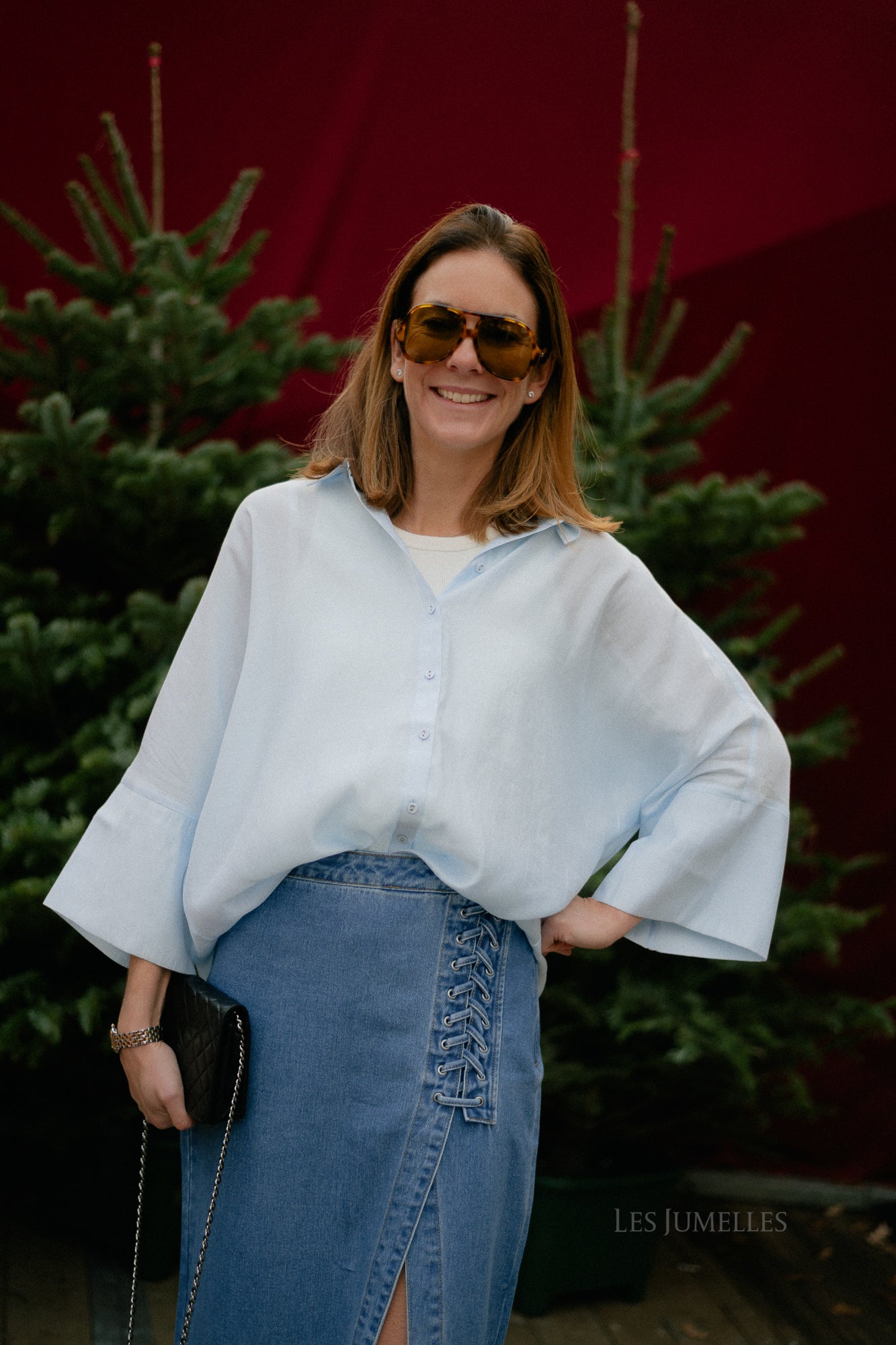 VIAspyn 3/4 loose shirt nantucket breeze