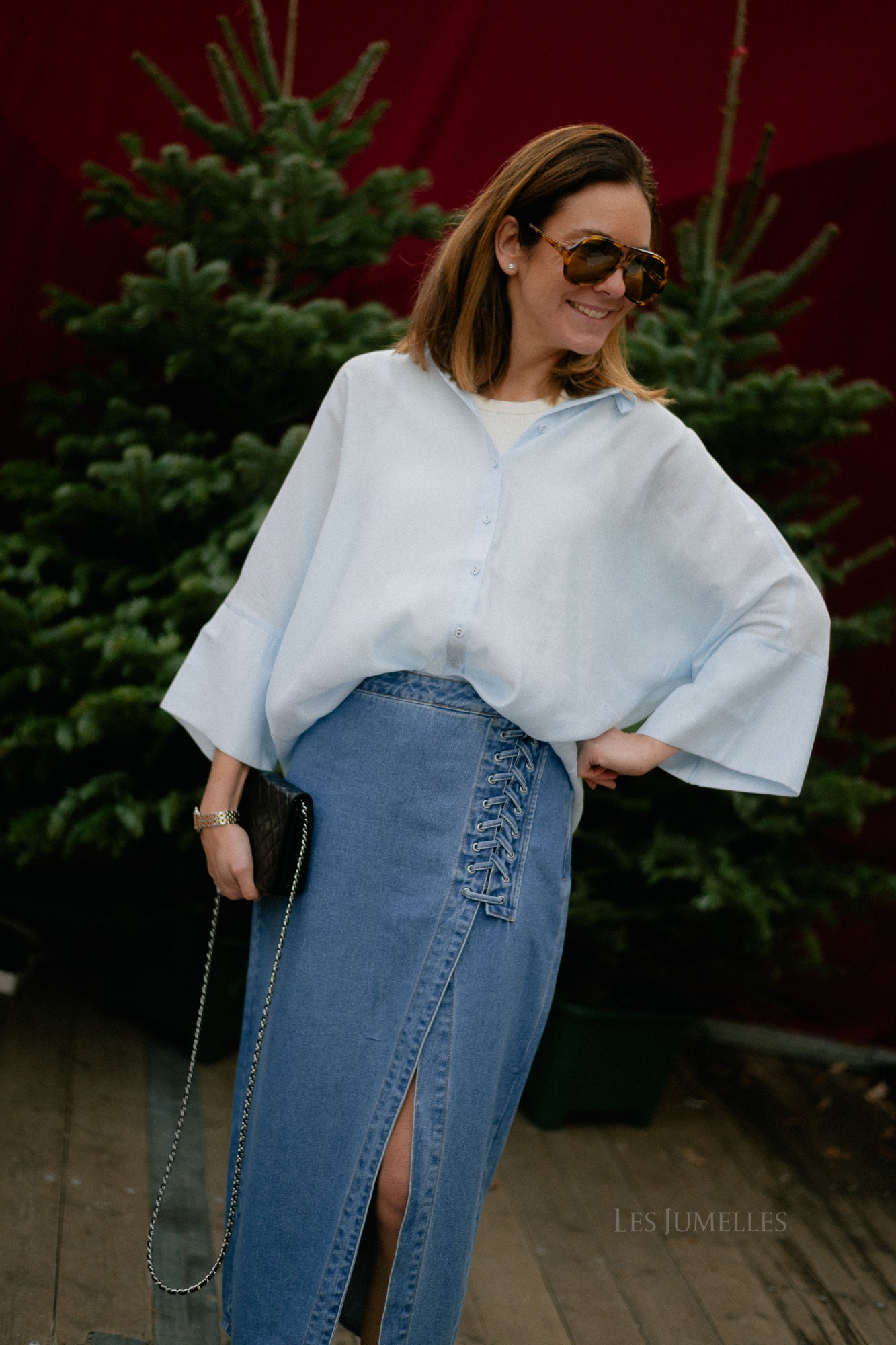 VIAspyn 3/4 loose shirt nantucket breeze