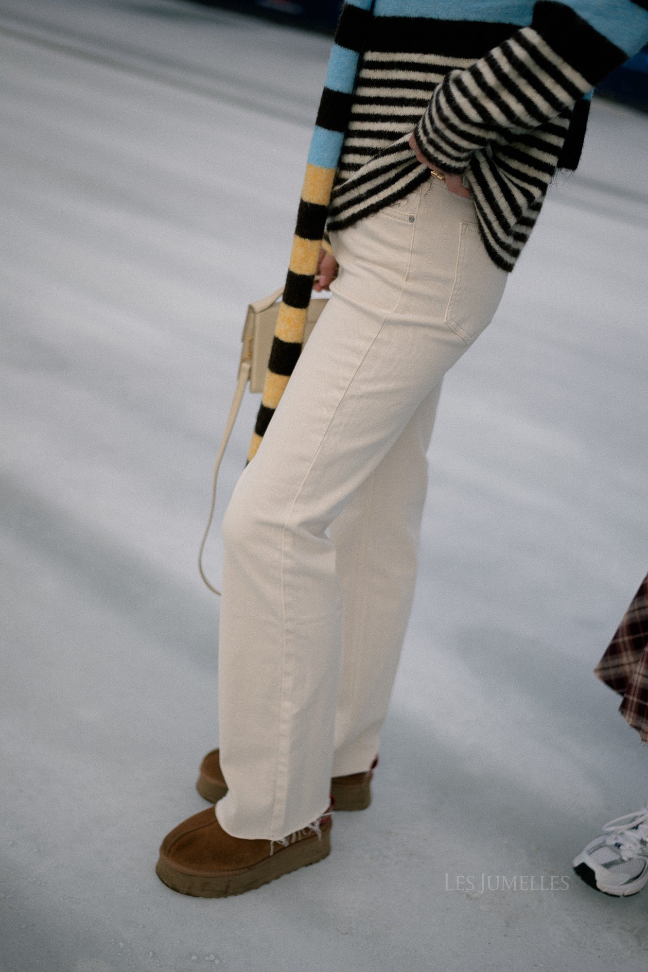 Felicity denim broek ecru