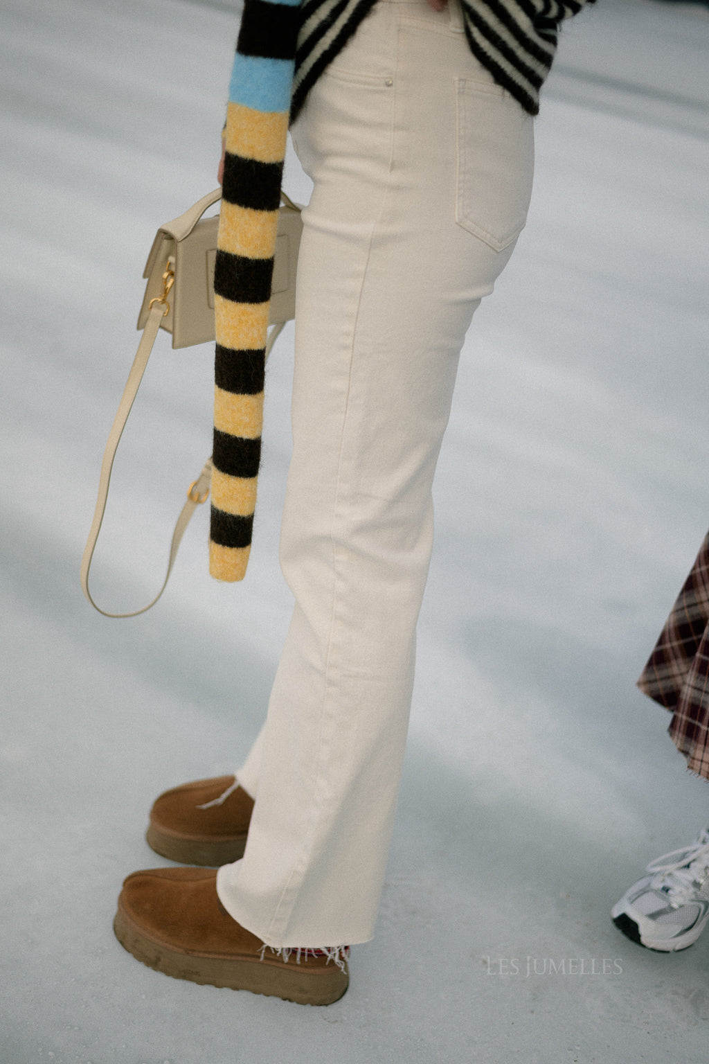 Pantalon en denim Felicity écru