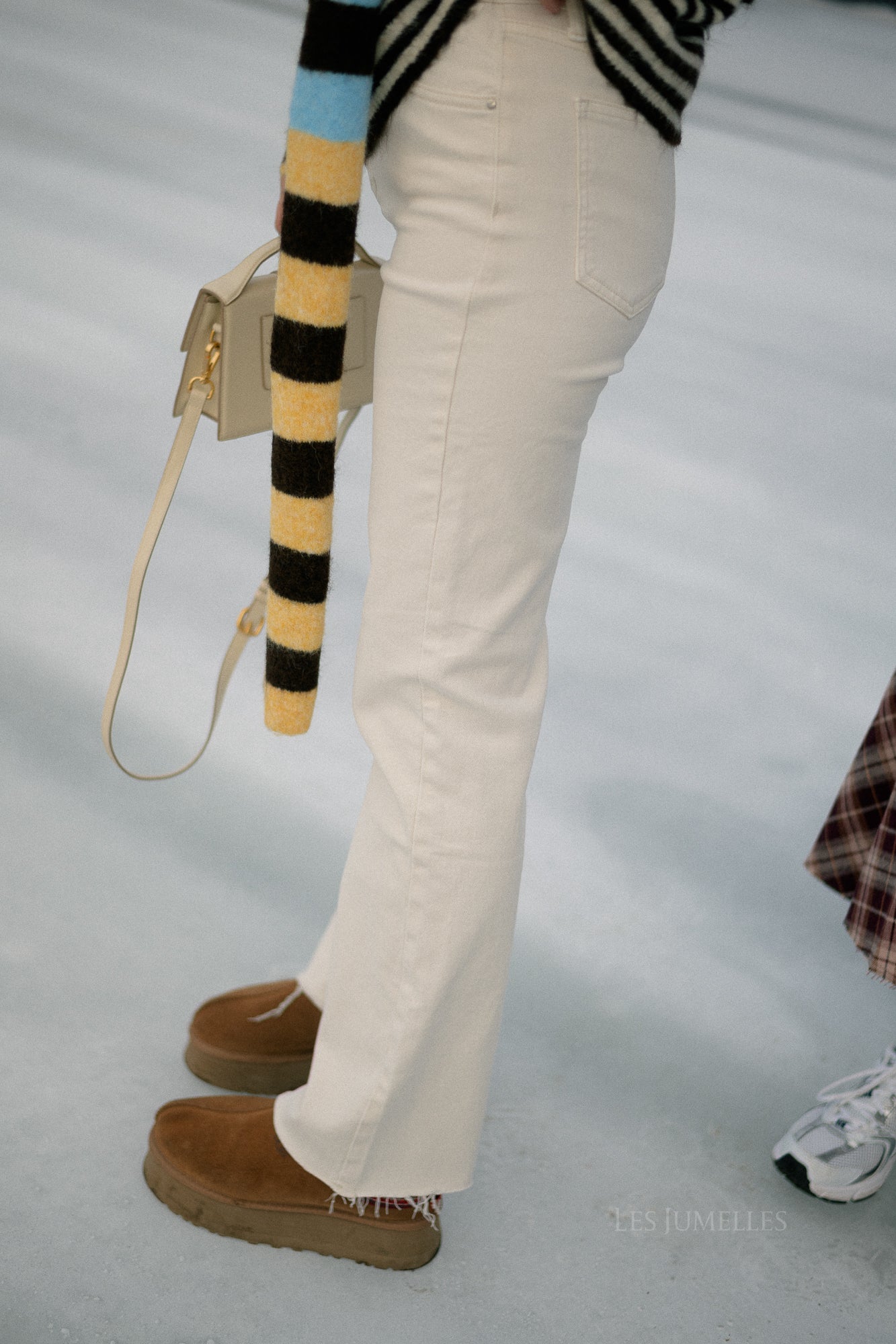 Felicity denim broek ecru