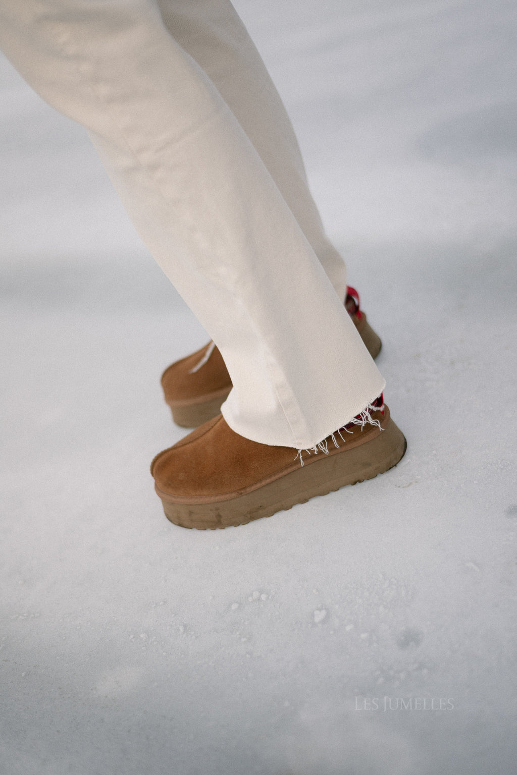 Pantalon en denim Felicity écru