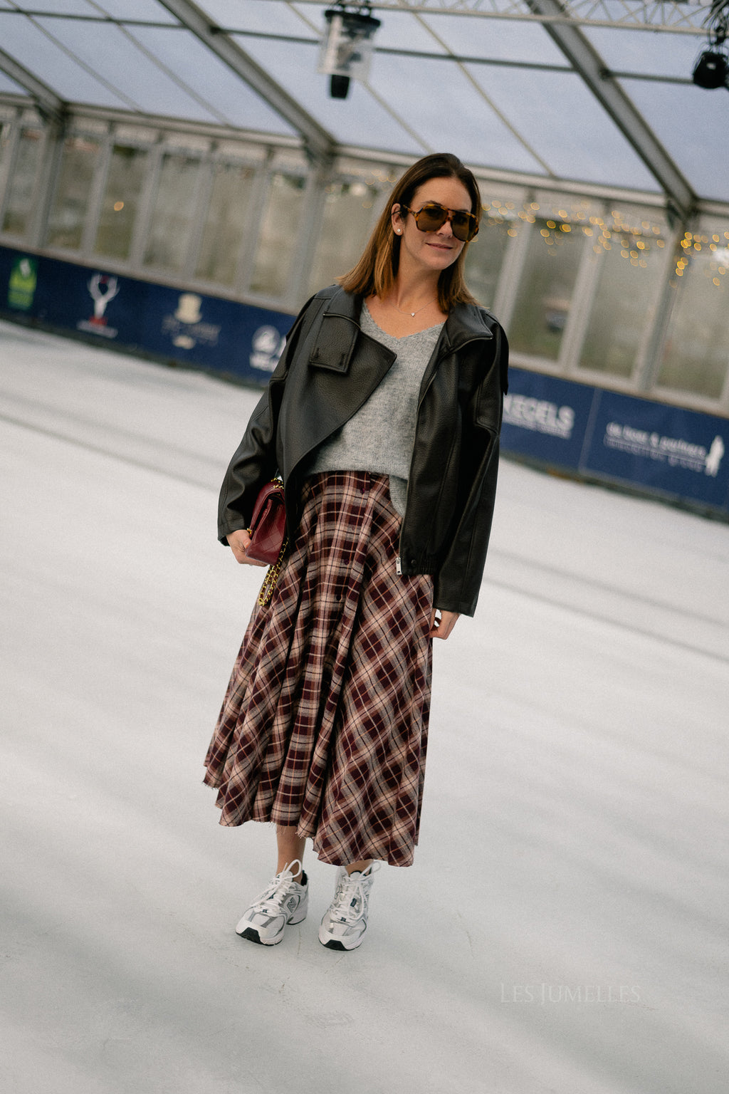 Aubrey leren look jas zwart