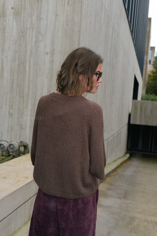 Les Jumelles Monica Pullover Braun