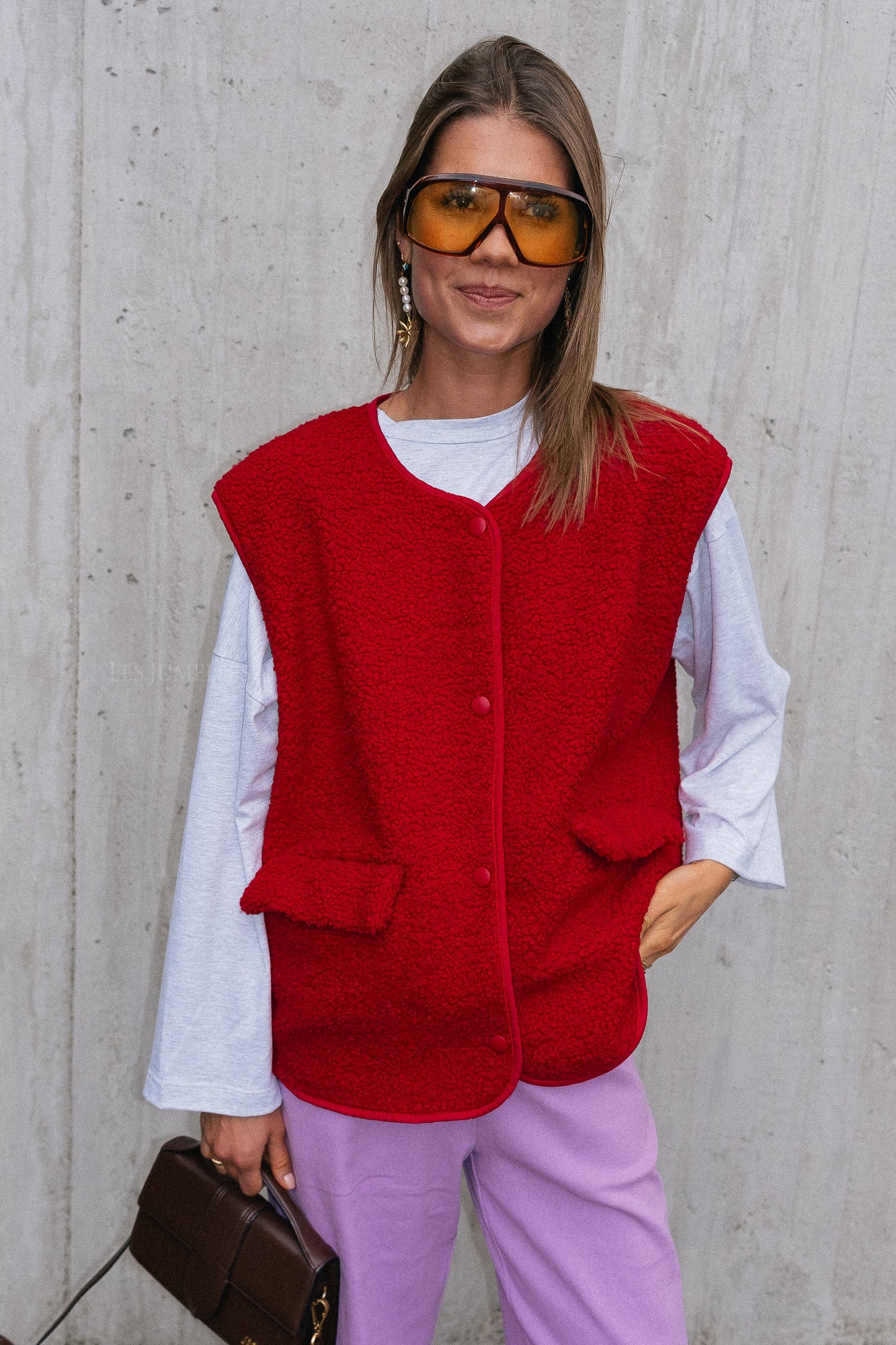 Caroline waistcoat red