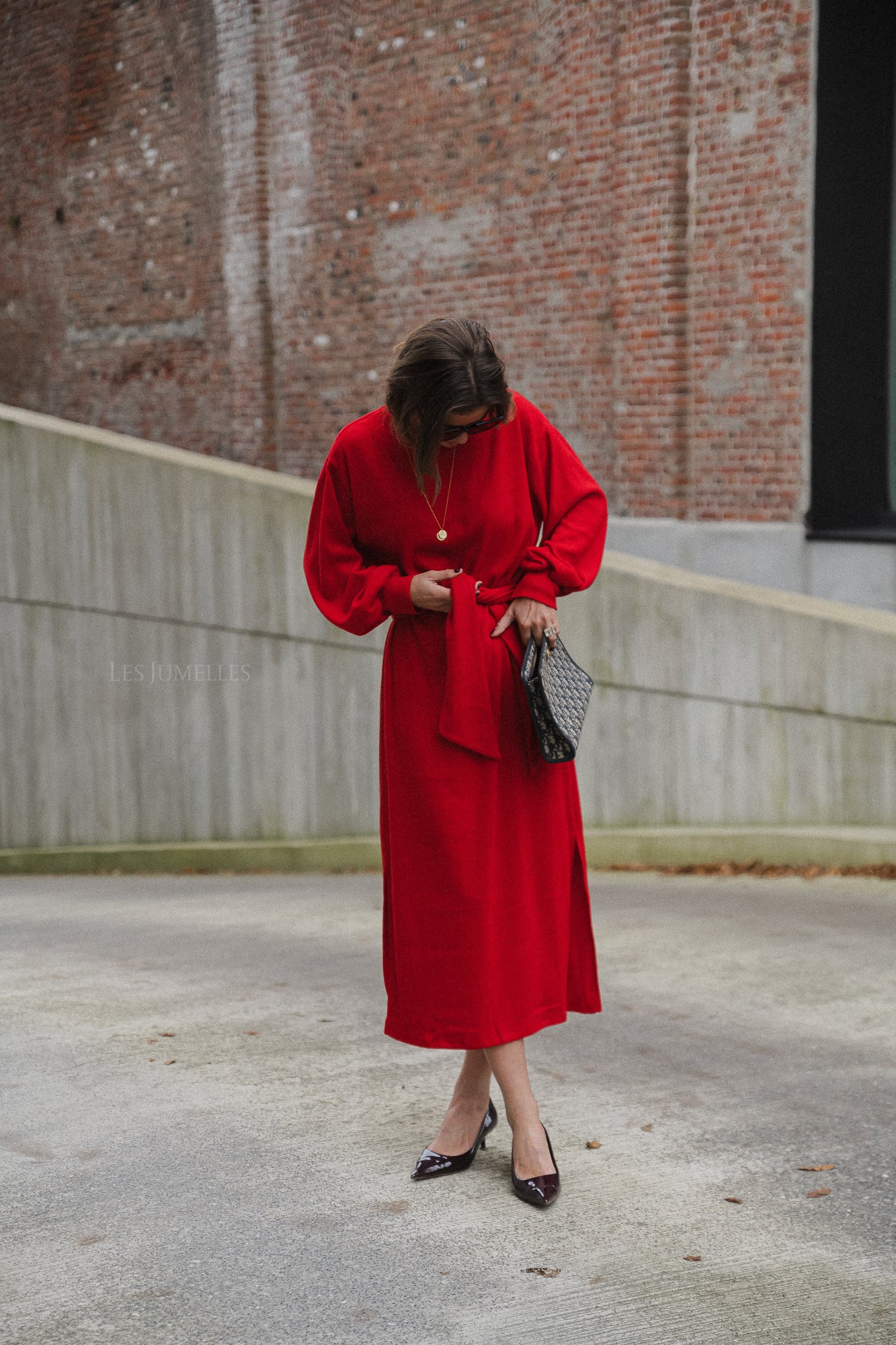 Robe longue Mabel rouge