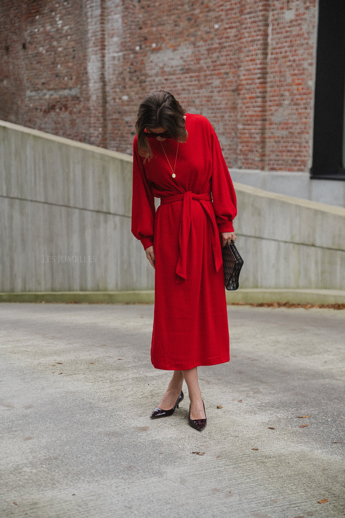 Robe longue Mabel rouge