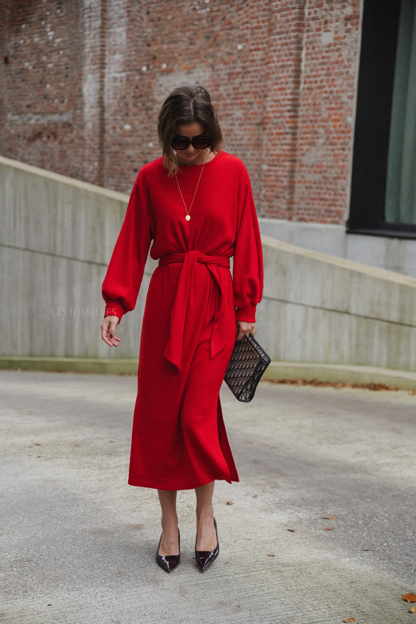 Robe longue Mabel rouge