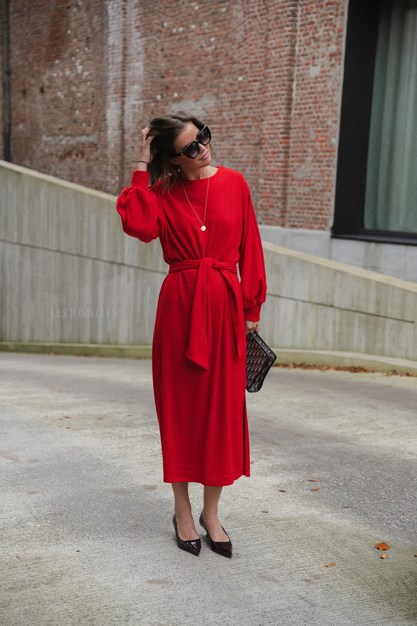 Robe longue Mabel rouge