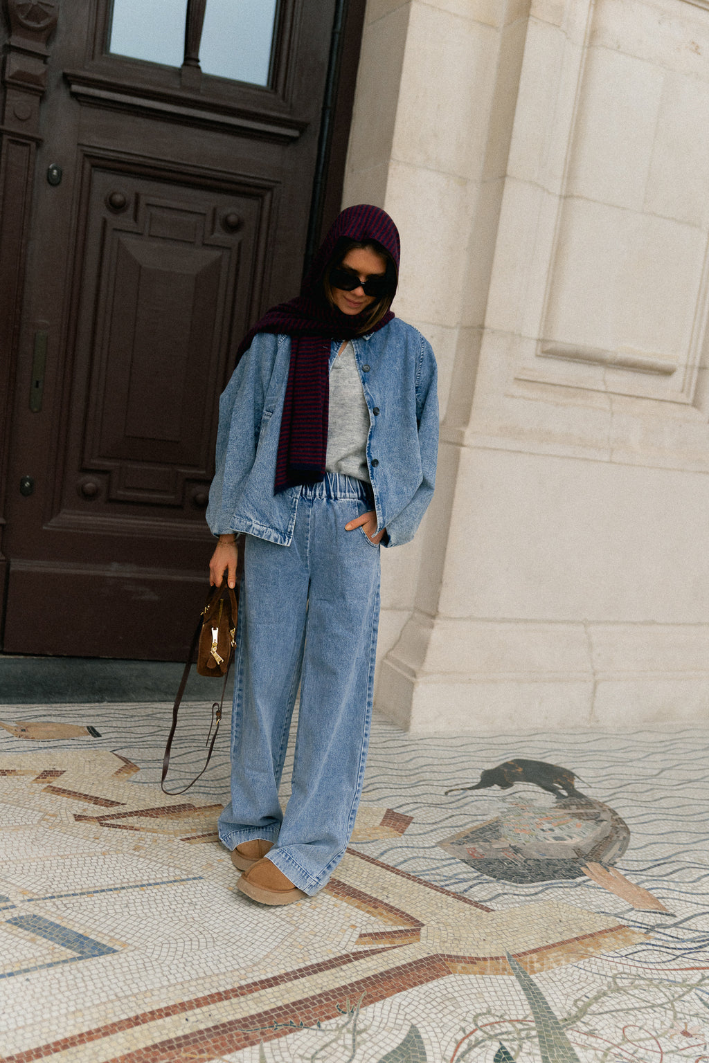 Norma broek lichtblauw denim